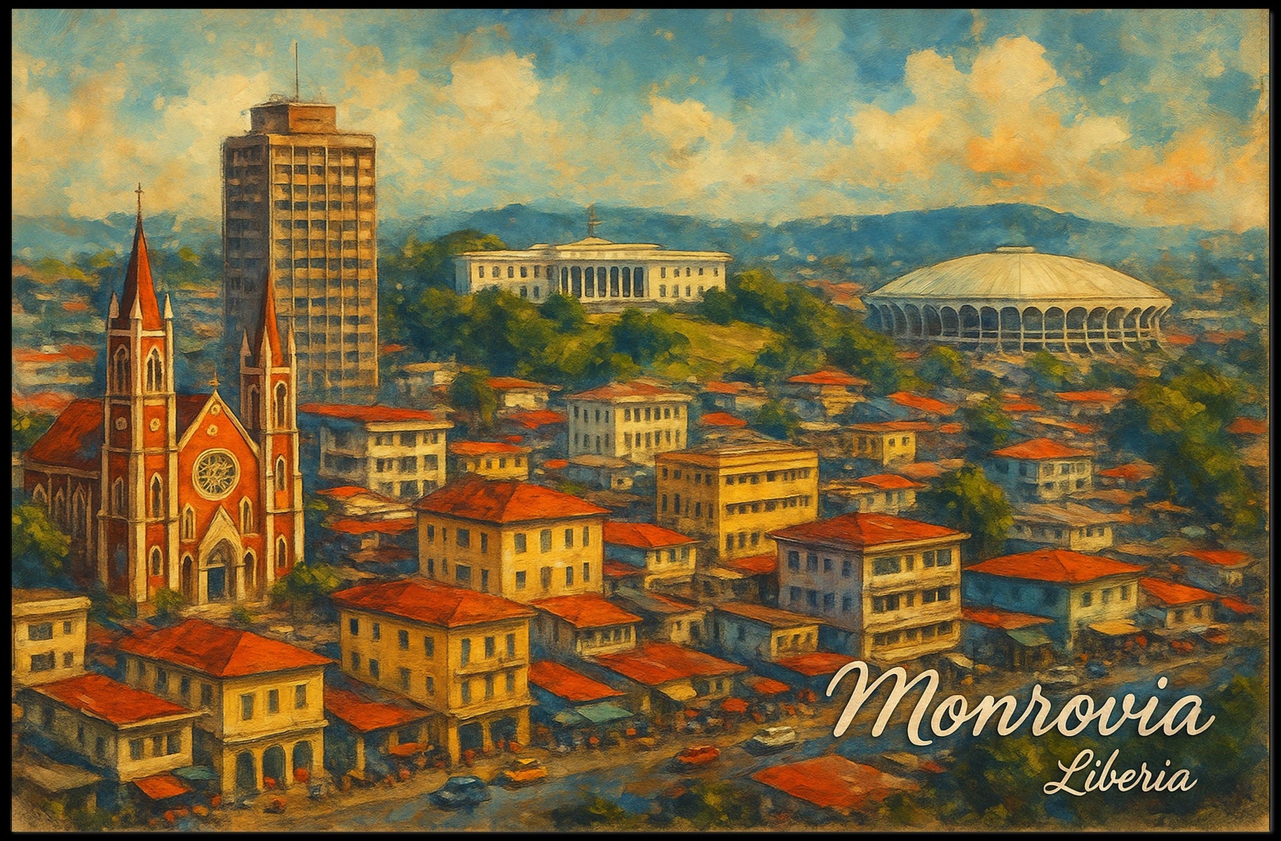 Monrovia, Liberia Poster