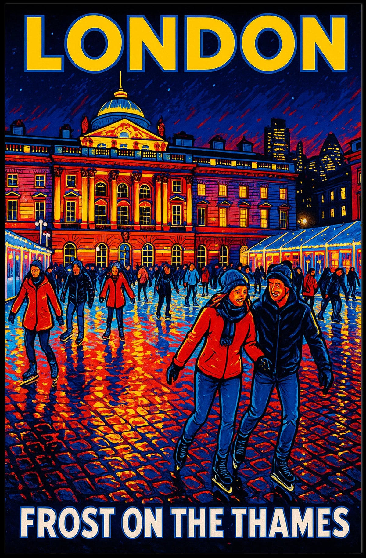 Frost On The Thames Poster