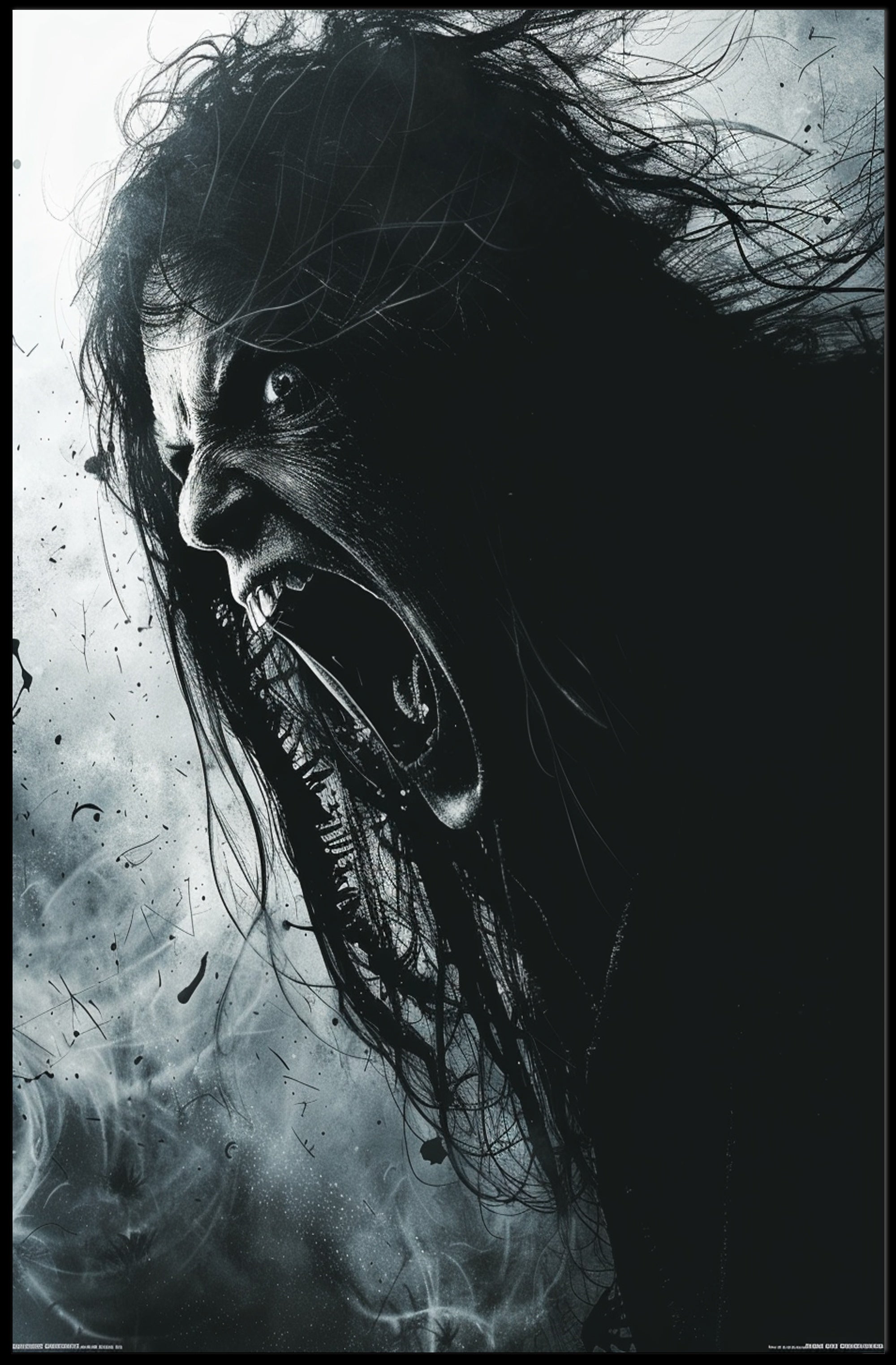 Intense Expression Art Poster for Home Decor and Wall Art PosterGoat