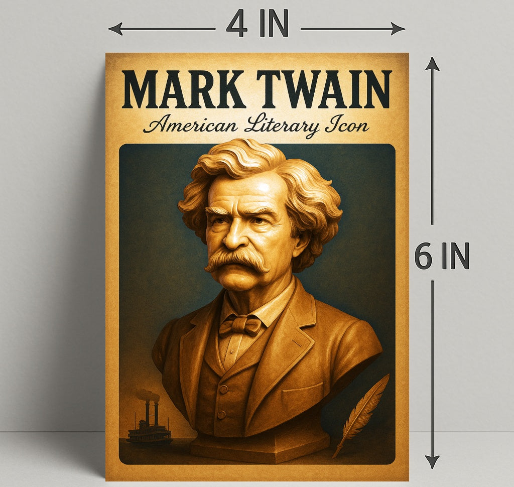Mark Twain American Literary Icon Poster PosterGoat