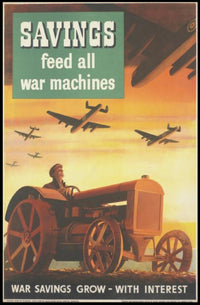 WWII Savings Incentive Vintage Propaganda Poster
