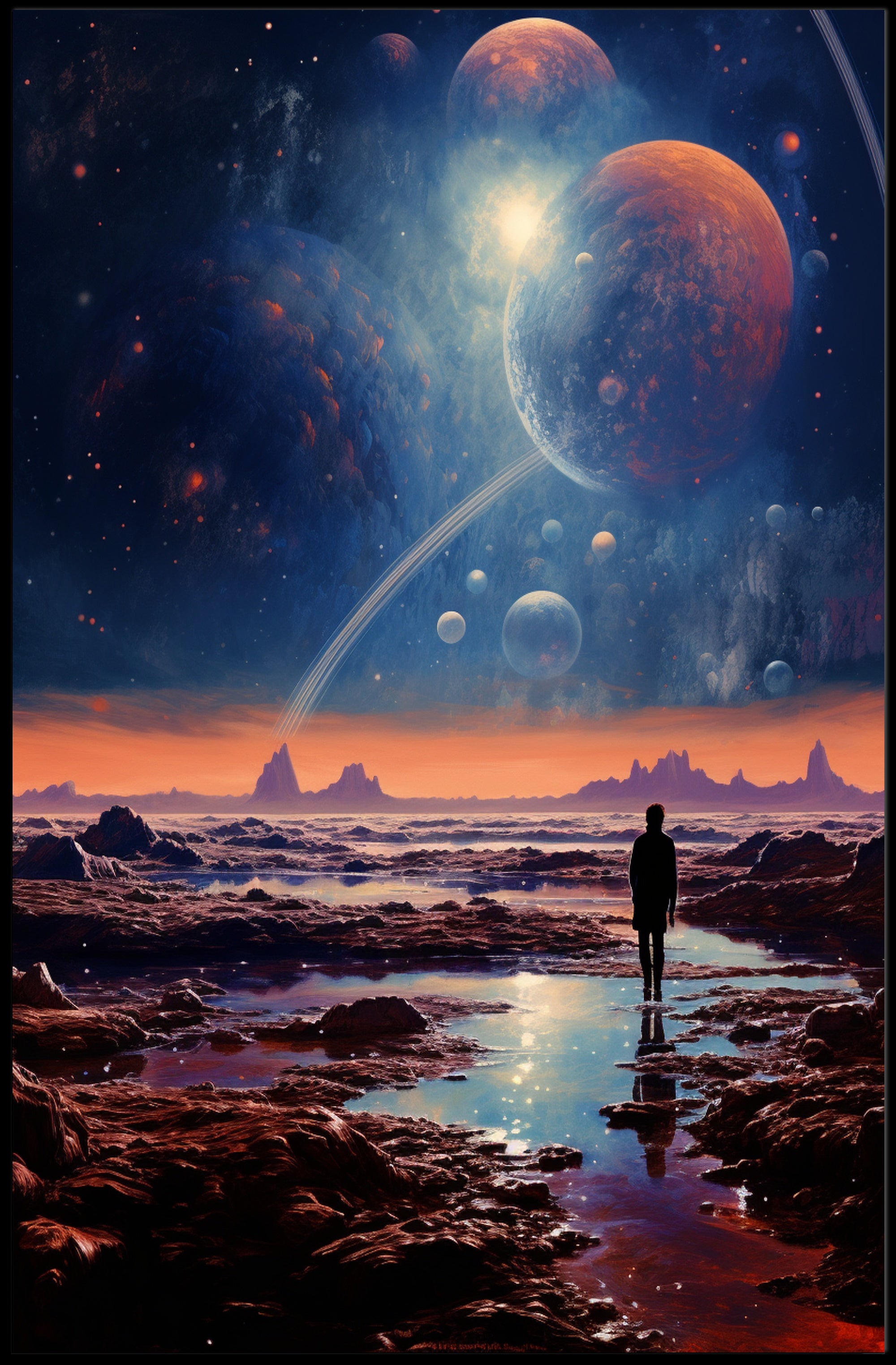 Cosmic Wanderer Poster PosterGoat