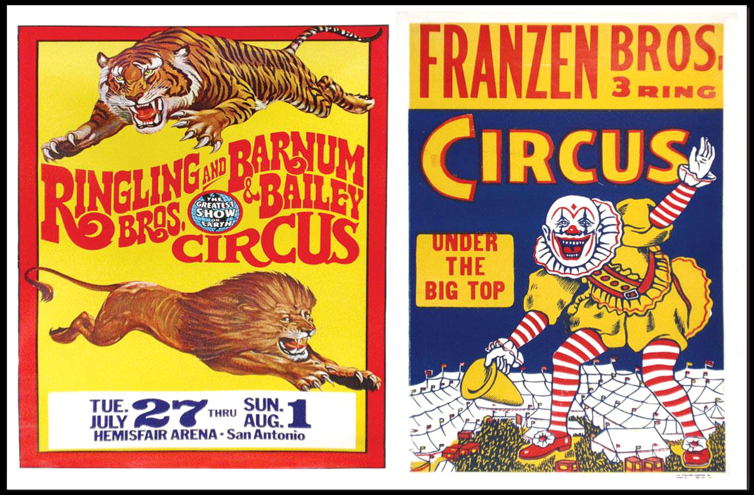 Classic Circus Posters Poster
