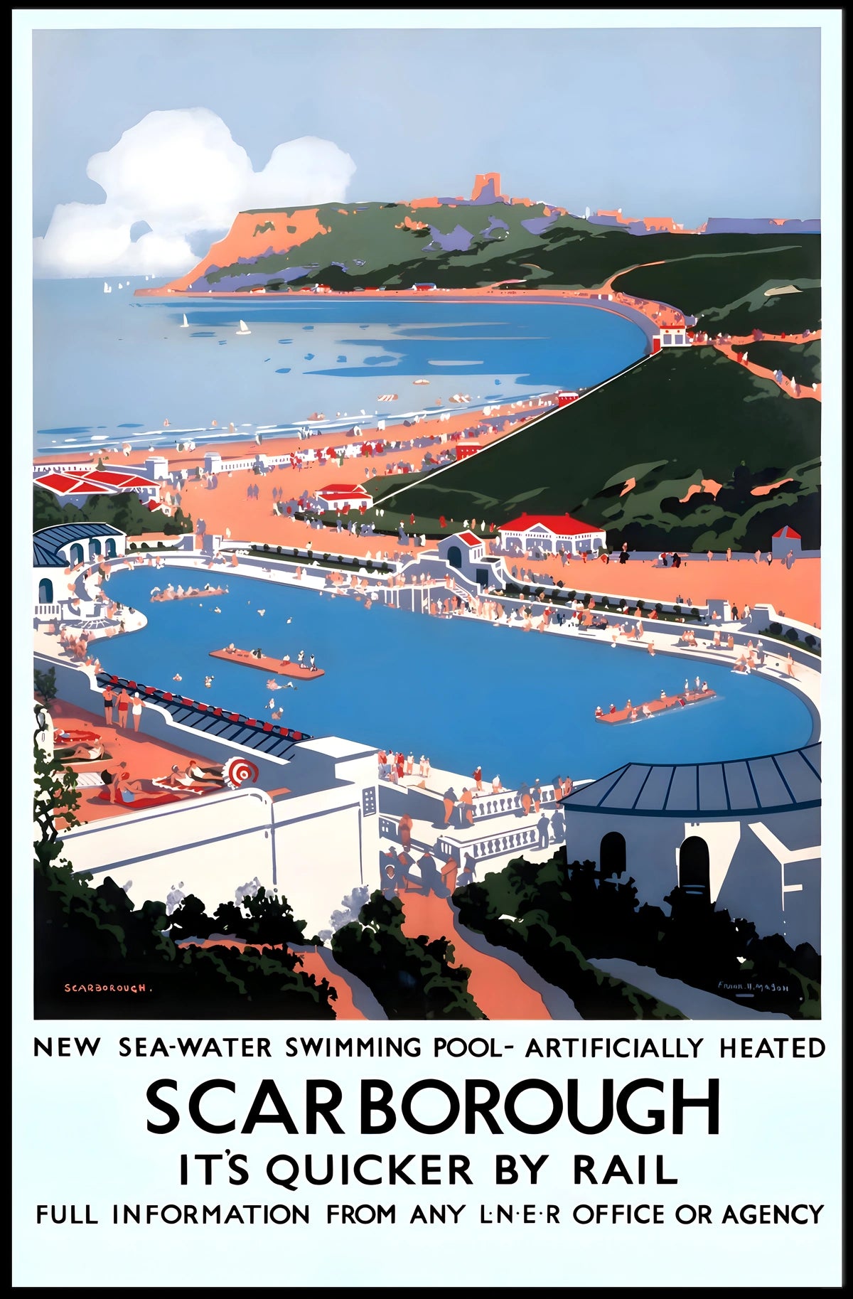 Scarborough Seaside Promotion Poster