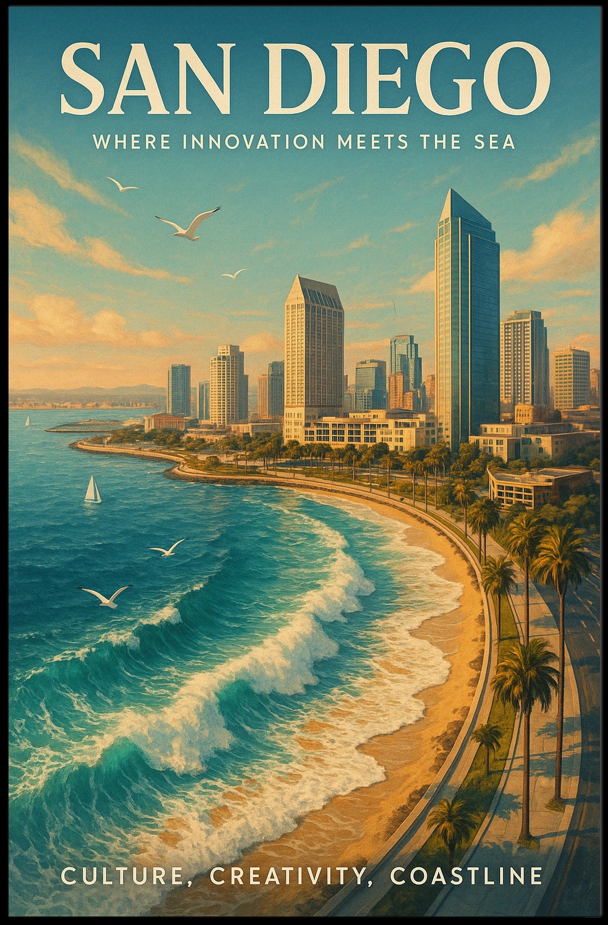 San Diego Where Innovation Meets The Poster