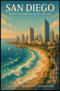 San Diego Where Innovation Meets The Poster