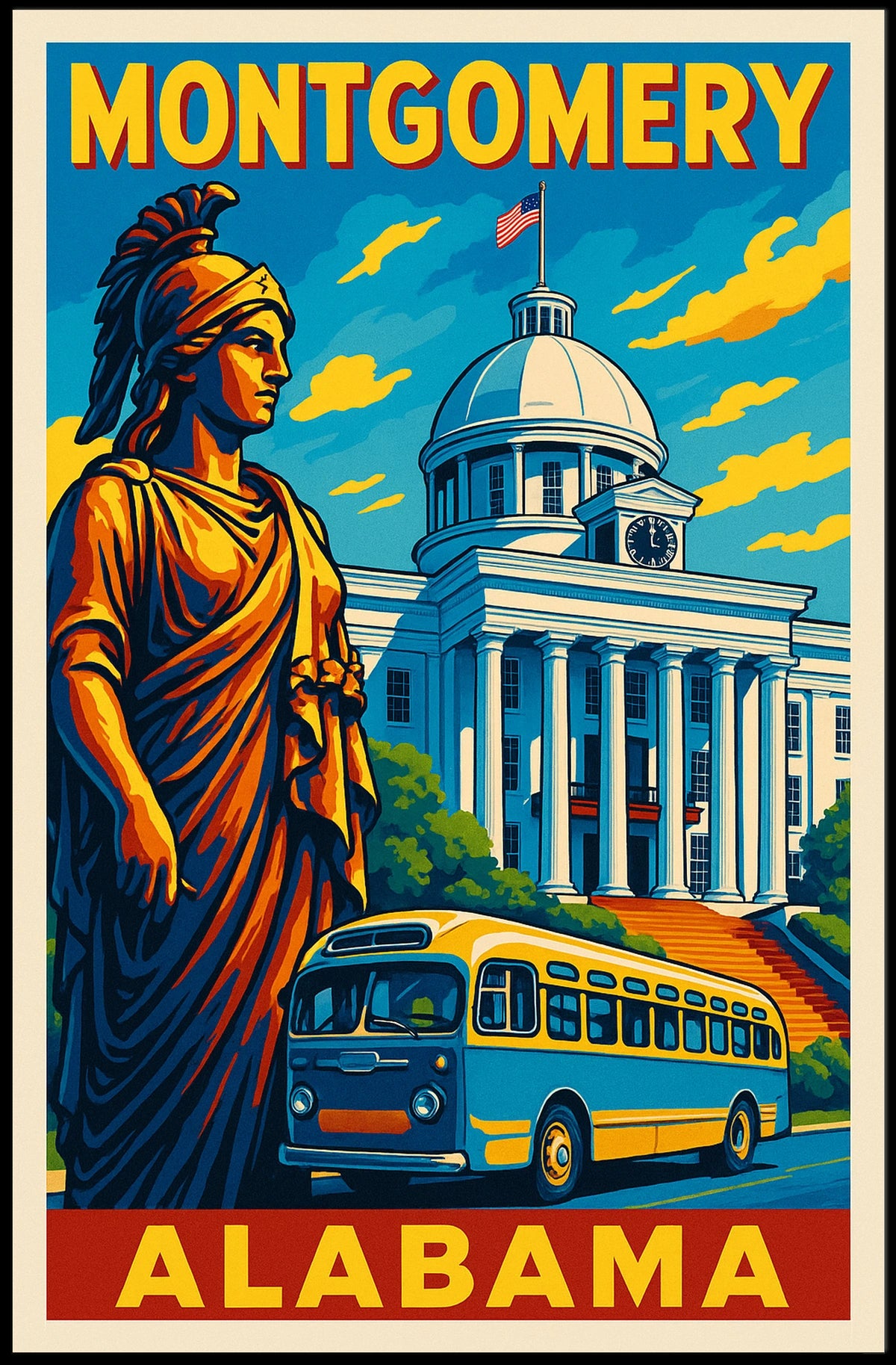Montgomery, Alabama Poster