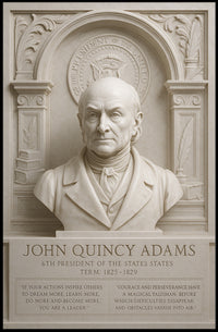 John Quincy Adams Presidential Historical Poster
