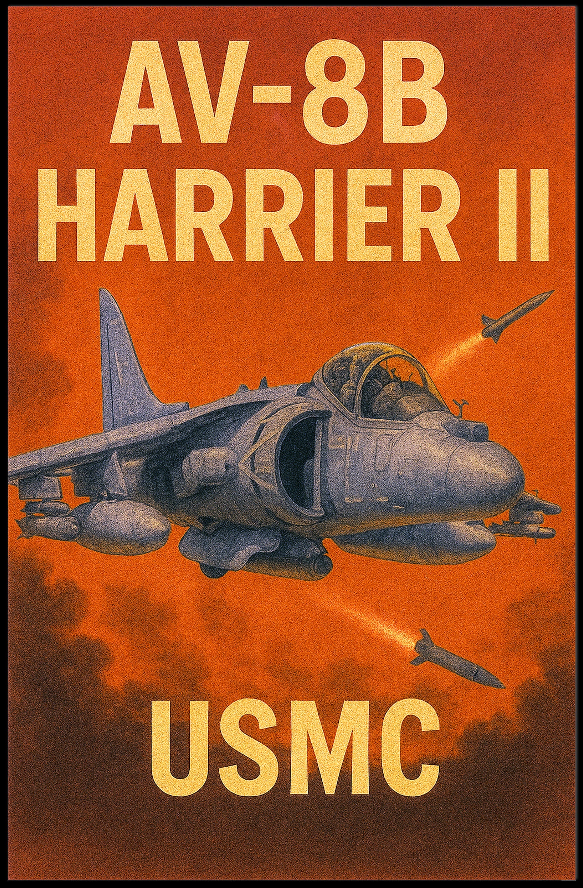 AV-8B Harrier II Poster PosterGoat