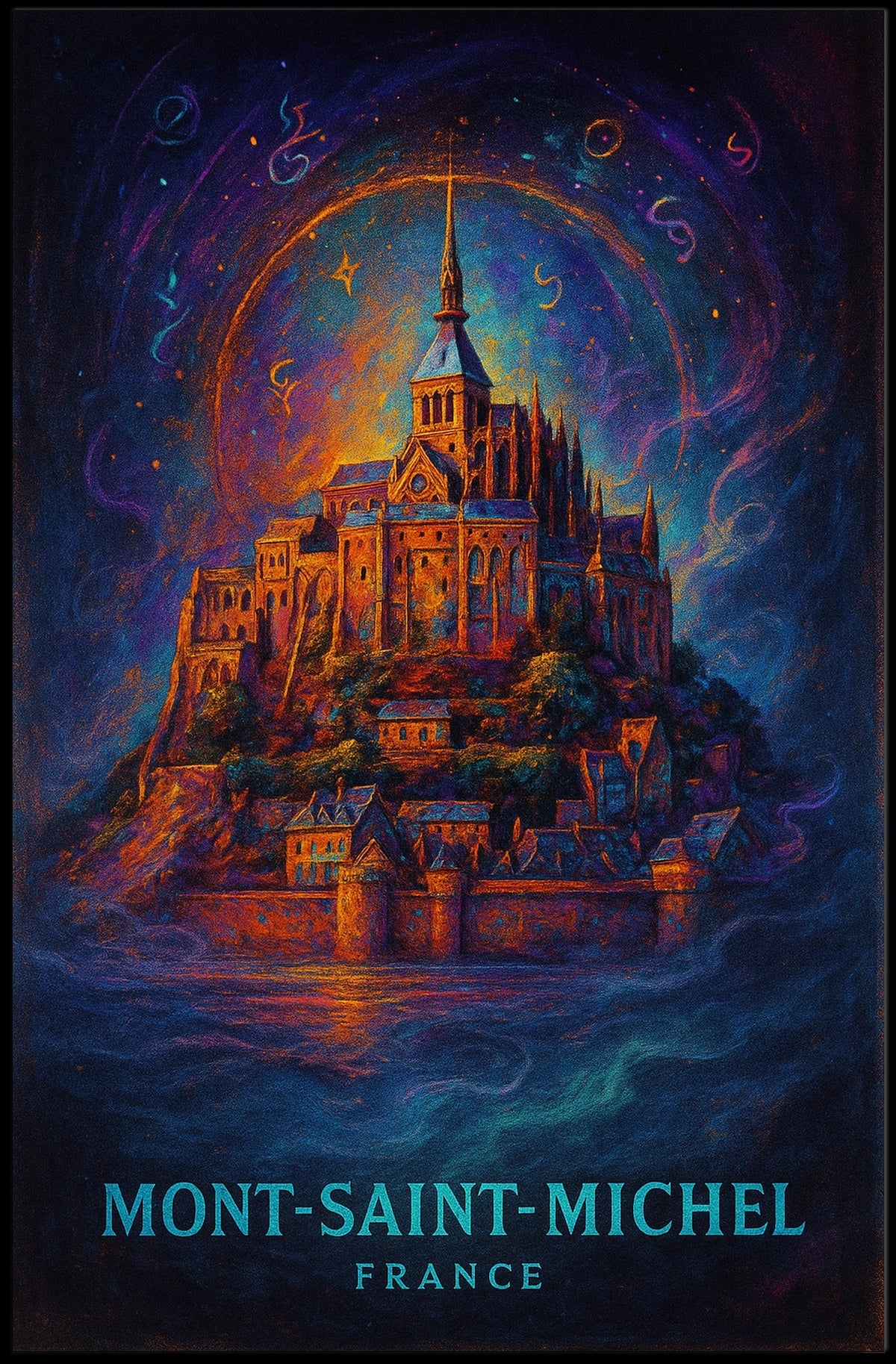 Mont-Saint-Michel France Poster