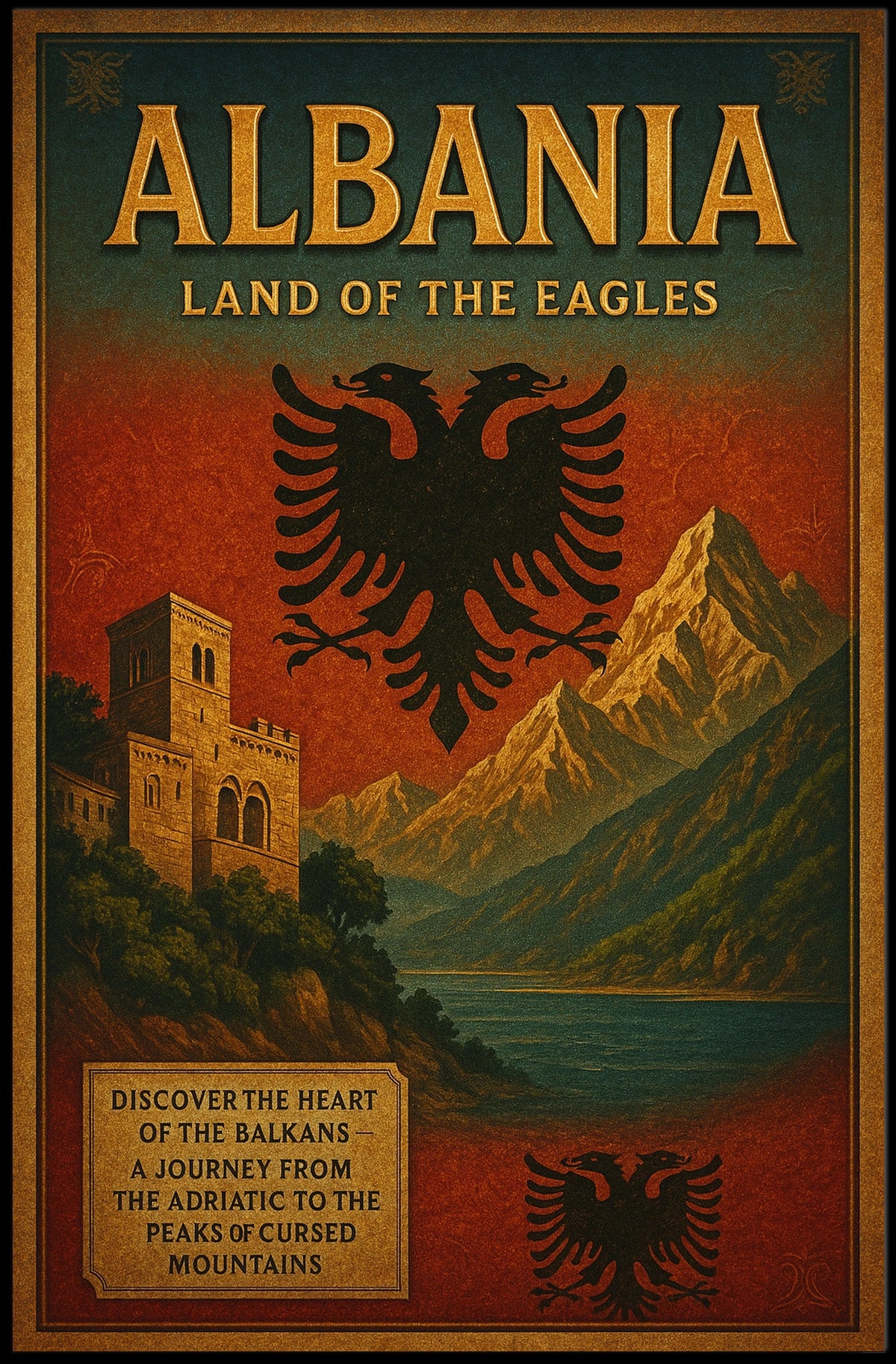 Discover Albania Land Of The Eagles Poster