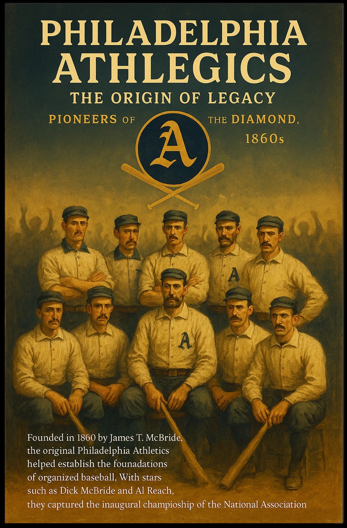 Philadelphia Athletics The Origin Of Poster