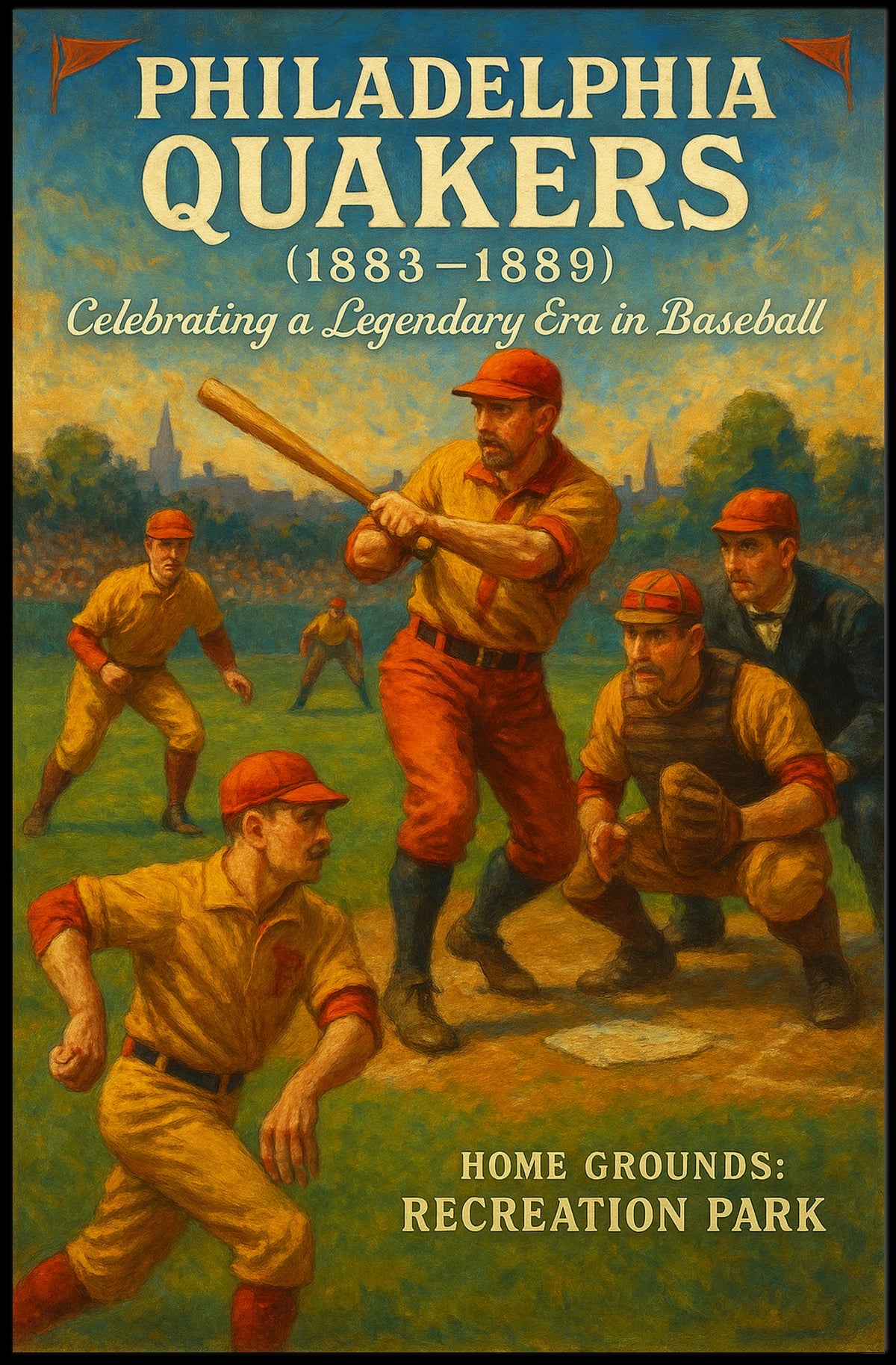 Philadelphia Quakers Celebrating A Poster