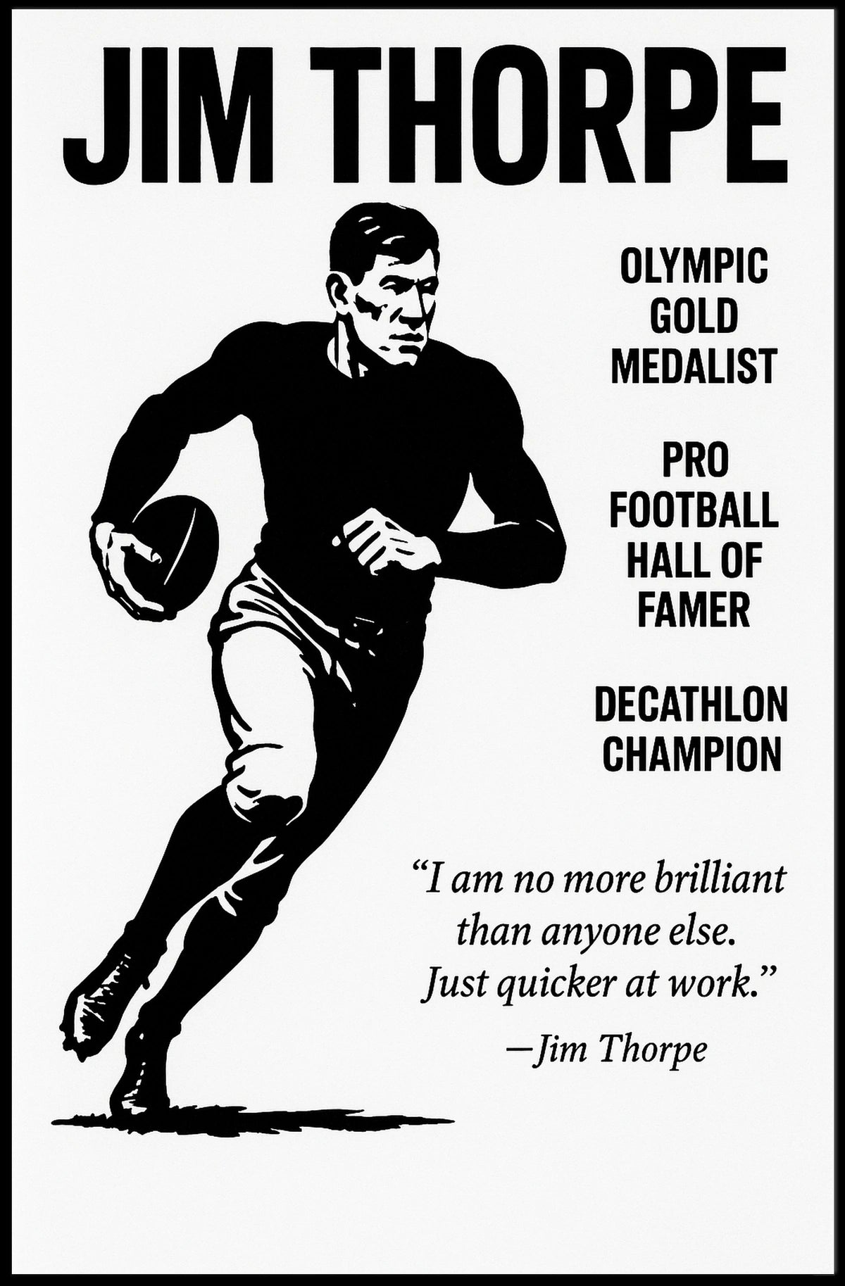 Celebrate Jim Thorpes Legacy with Our Exclusive Poster