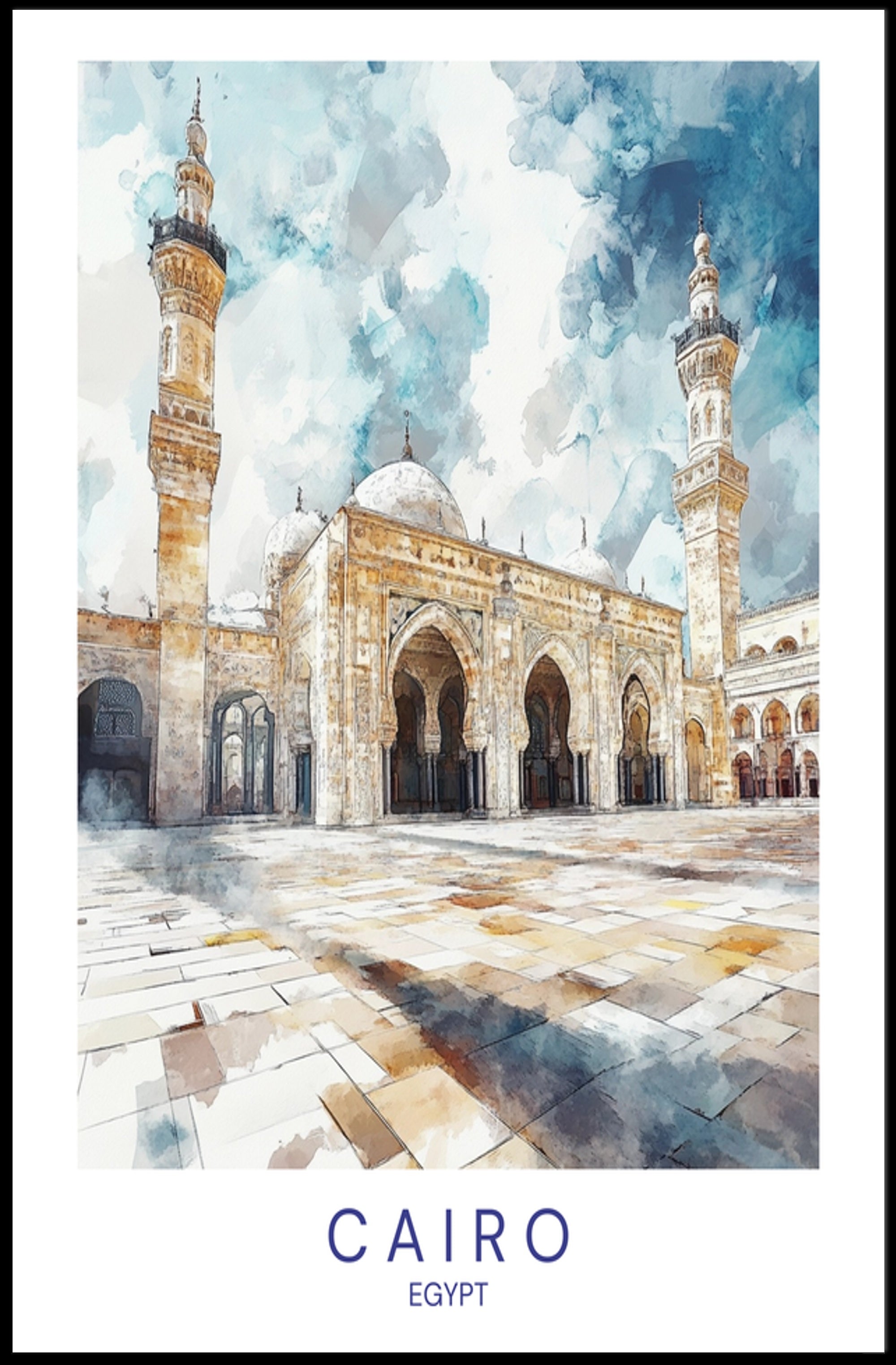 Cairo Architectural Splendor Poster PosterGoat