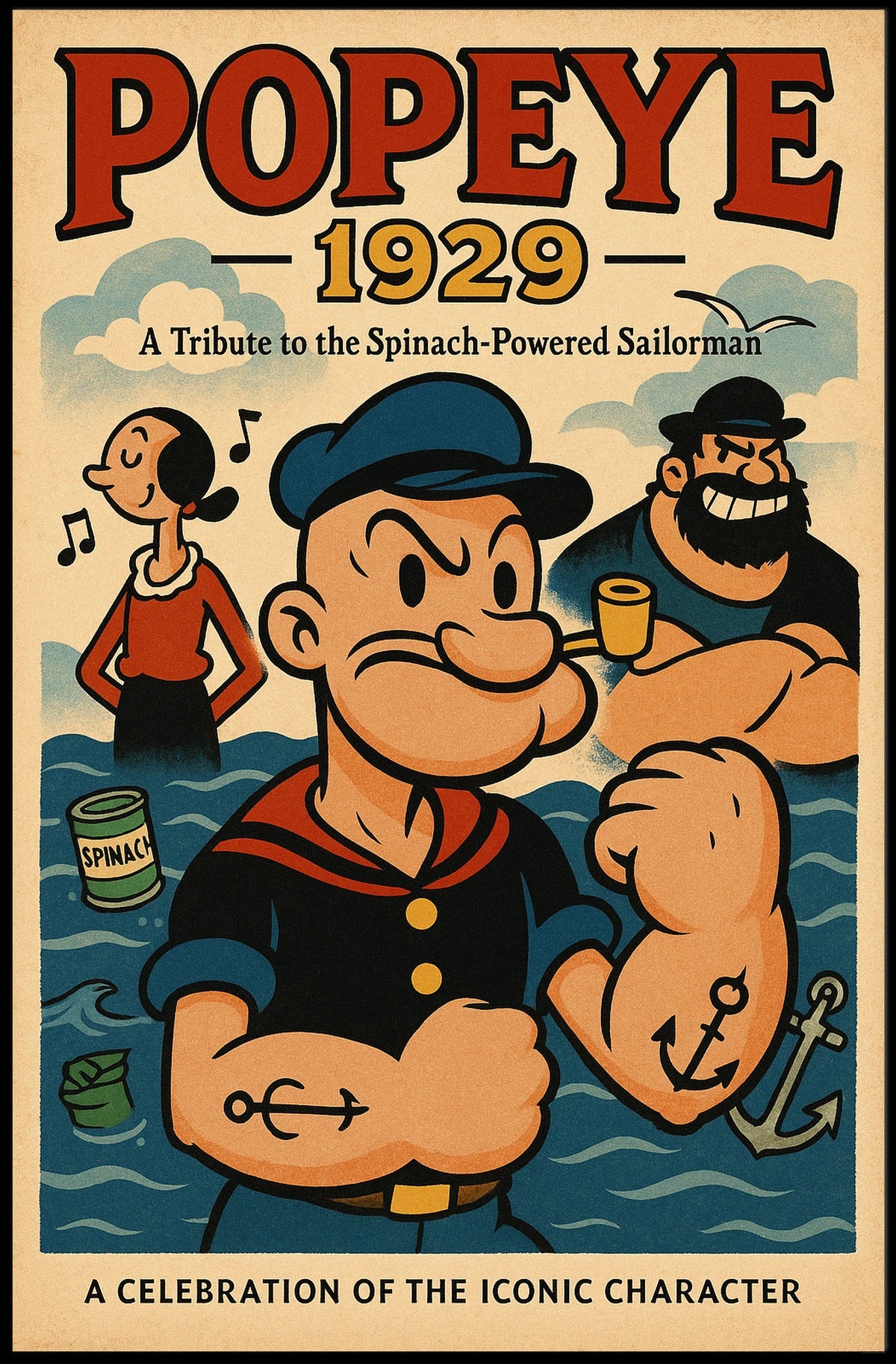 Popeye 1929 Art Poster POP-142