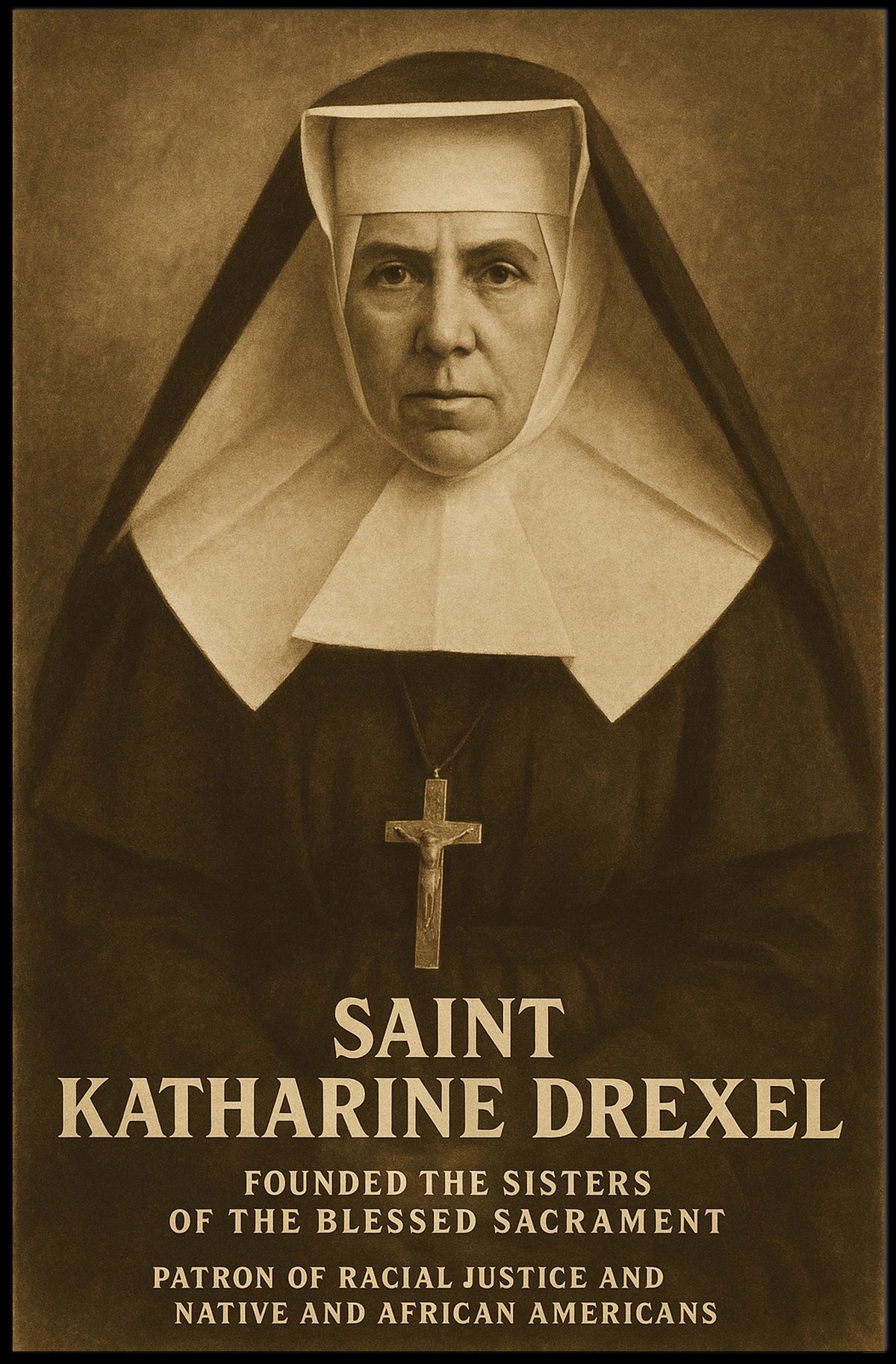 Saint Katharine Drexel Poster