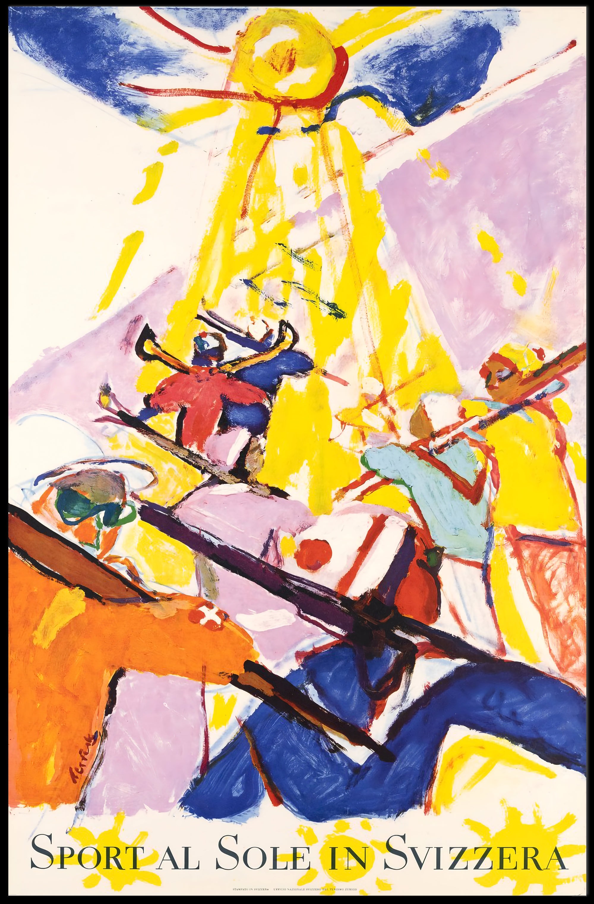 Sport and Sun in Switzerland Poster PosterGoat