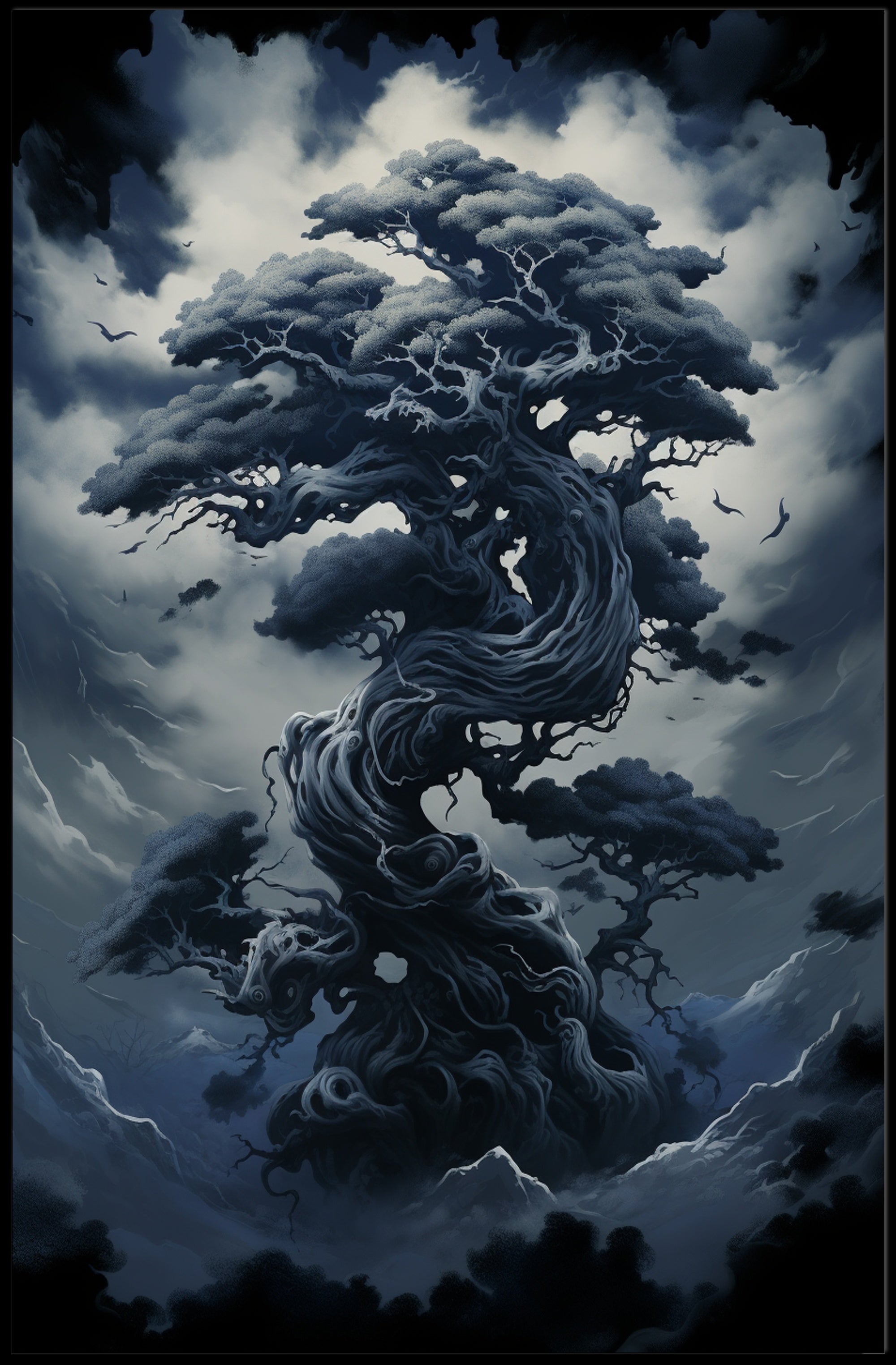 Enchanted Twilight Tree Poster PosterGoat