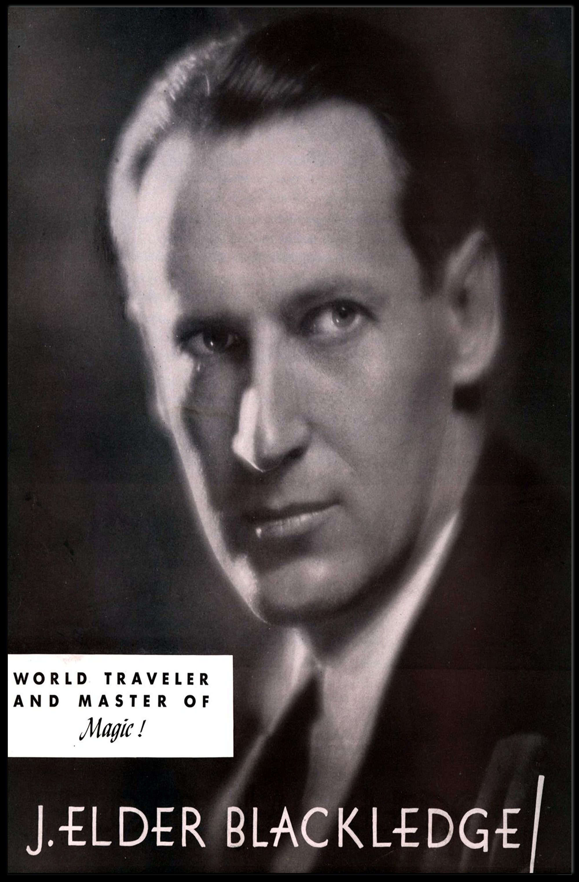 J. Elder Blackledge Magic Travel Historical Poster