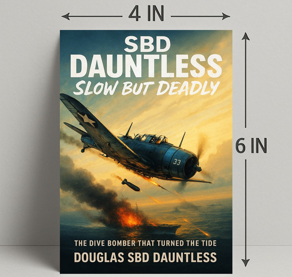Douglas SBD Dauntless The Dive Bomber Poster PosterGoat