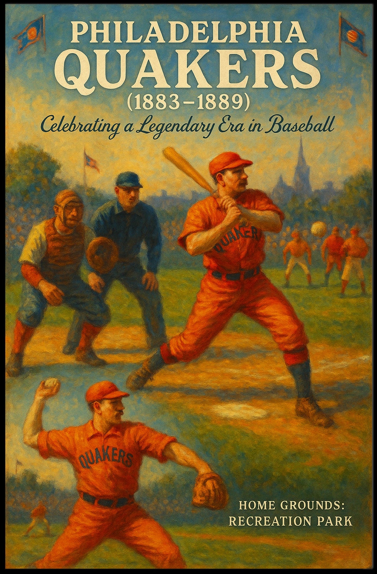 Philadelphia Quakers Celebrating A Poster