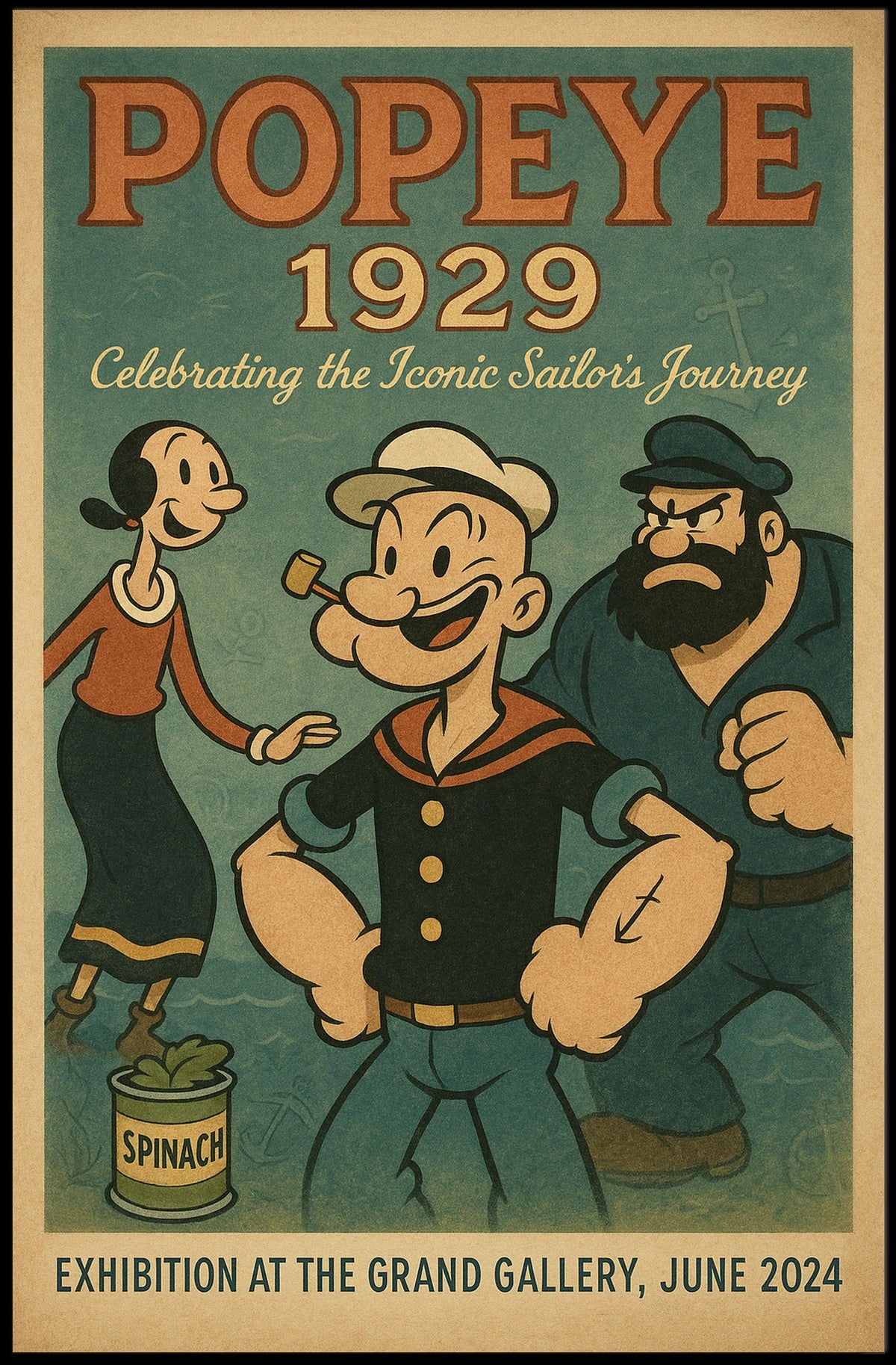 Popeye 1929 Art Poster POP-07