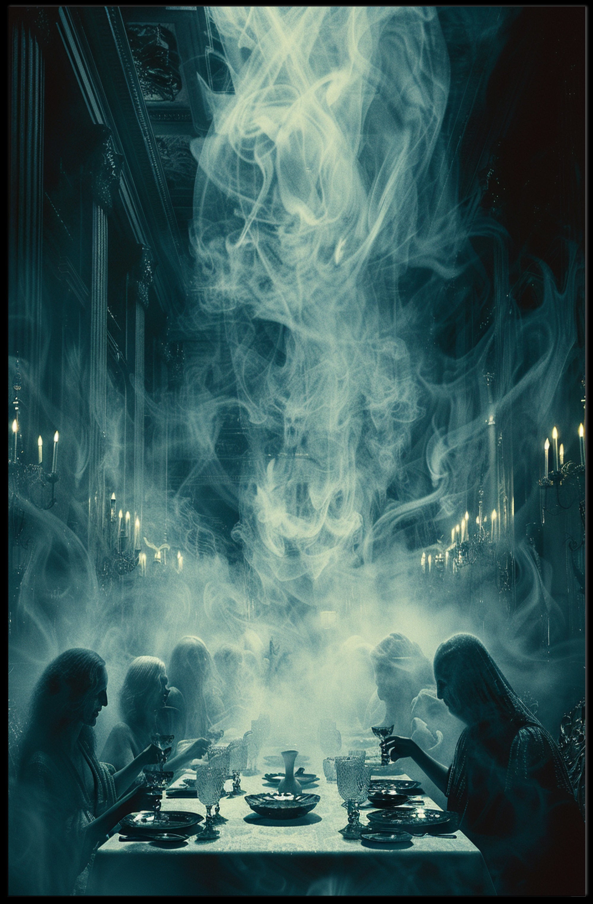 Mysterious Dining Scene: Historical or Presidential Poster PosterGoat