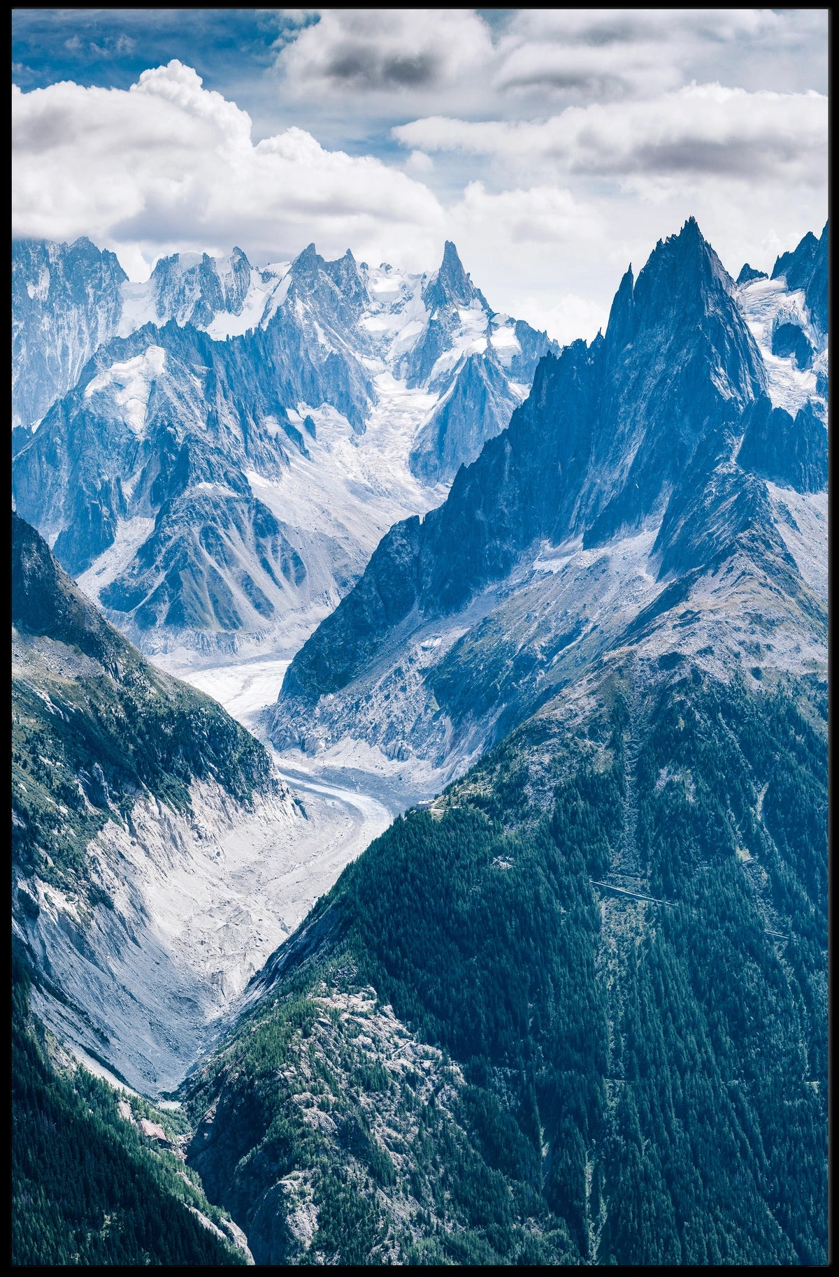 Majestic Mountain Range Poster