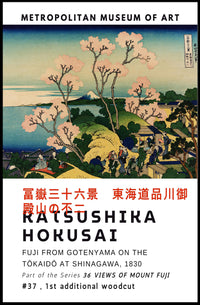 Katsushika Hokusai Fuji from Goten-yama Poster