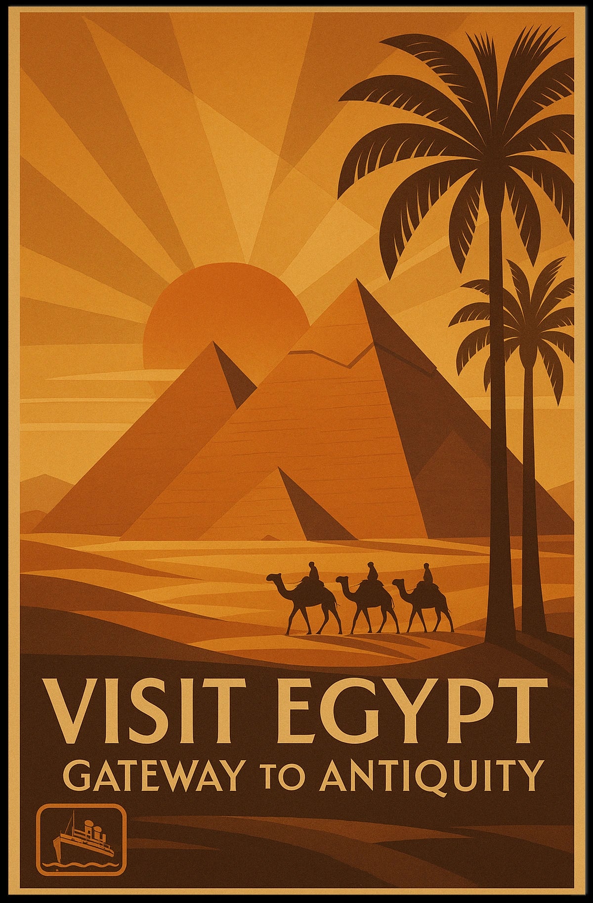 Visit Egypt Gateway to Antiquity Poster