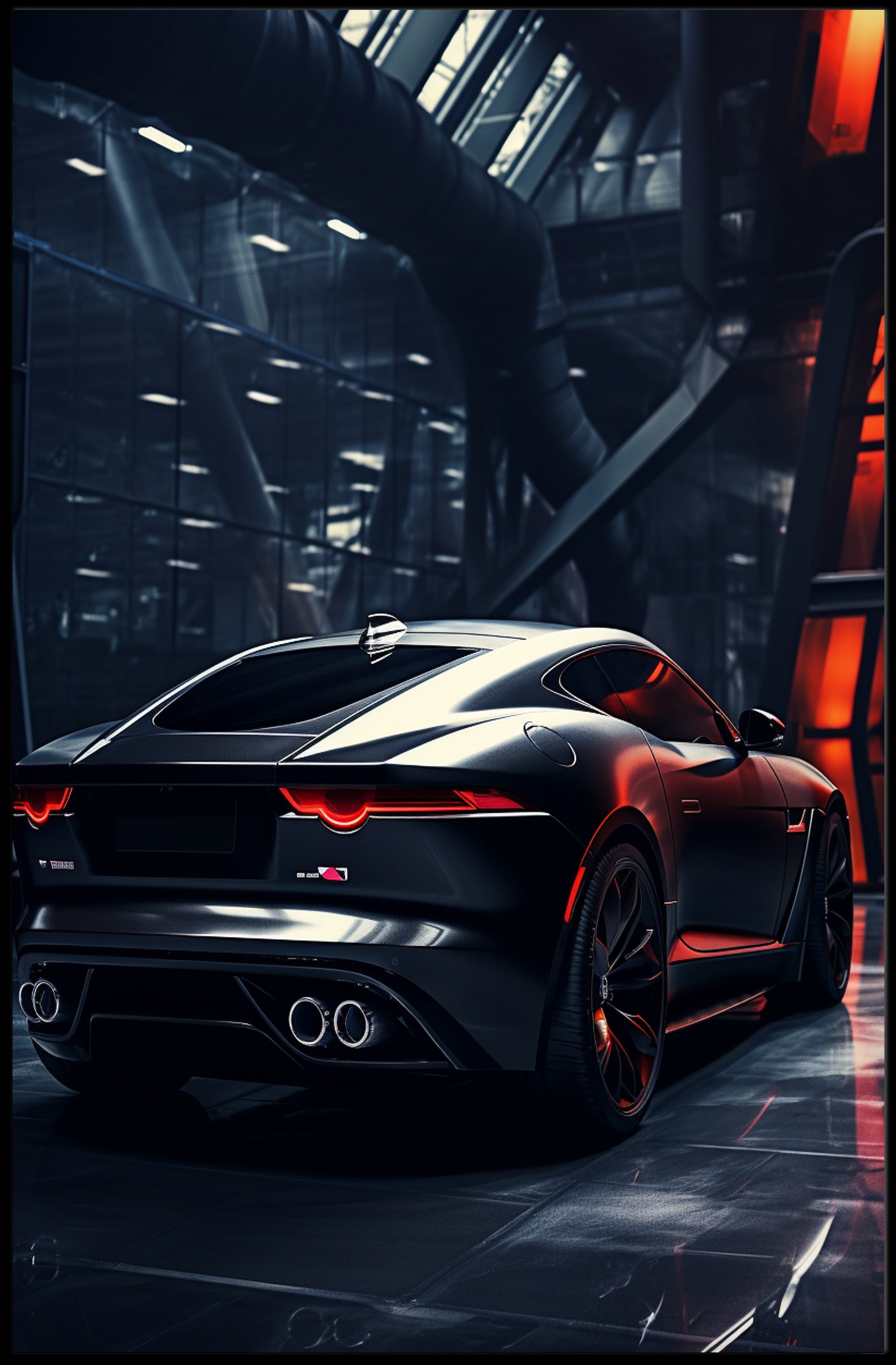 Sleek Automotive Elegance Poster PosterGoat