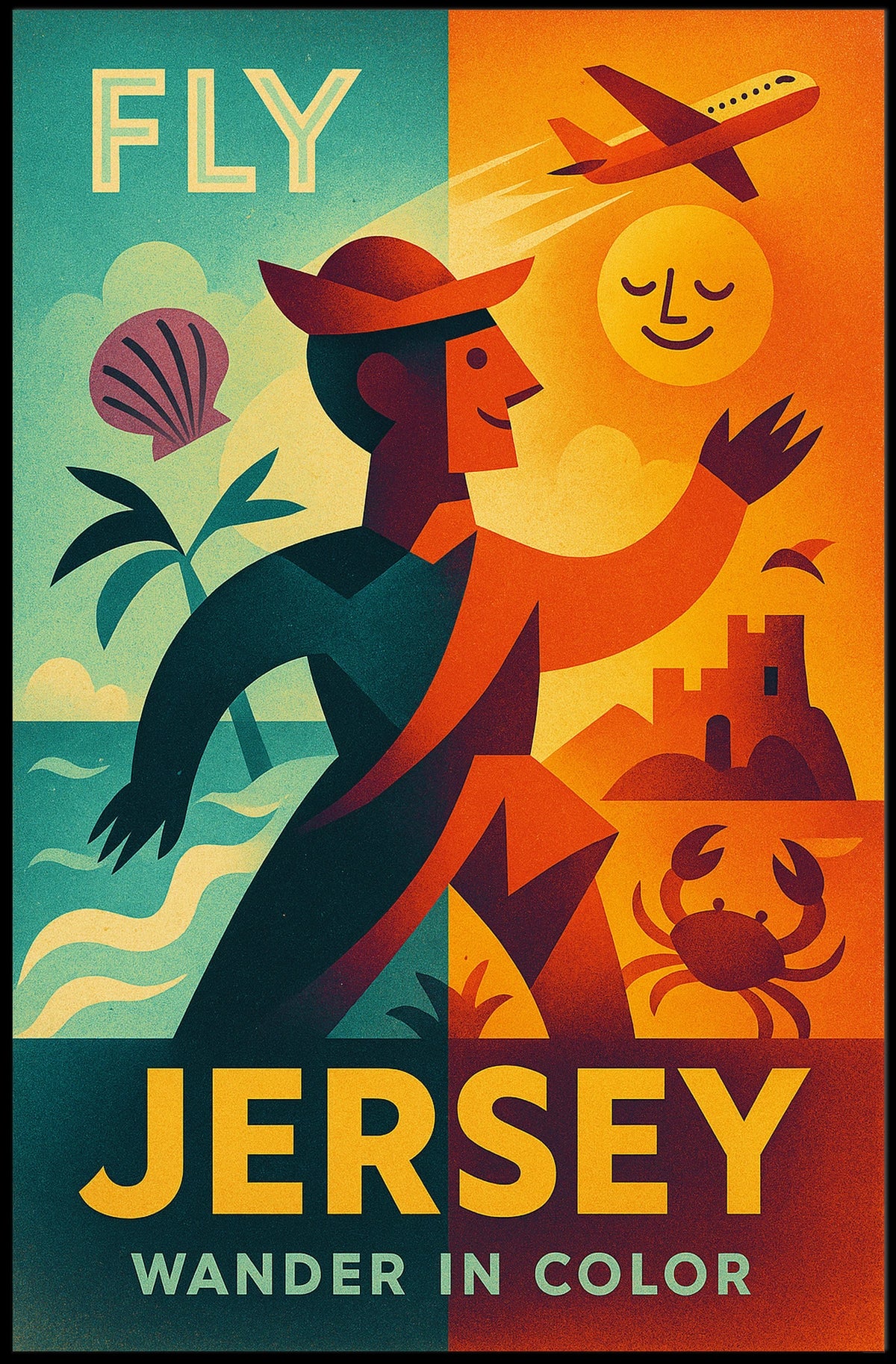 Fly Jersey Wander In Color Poster