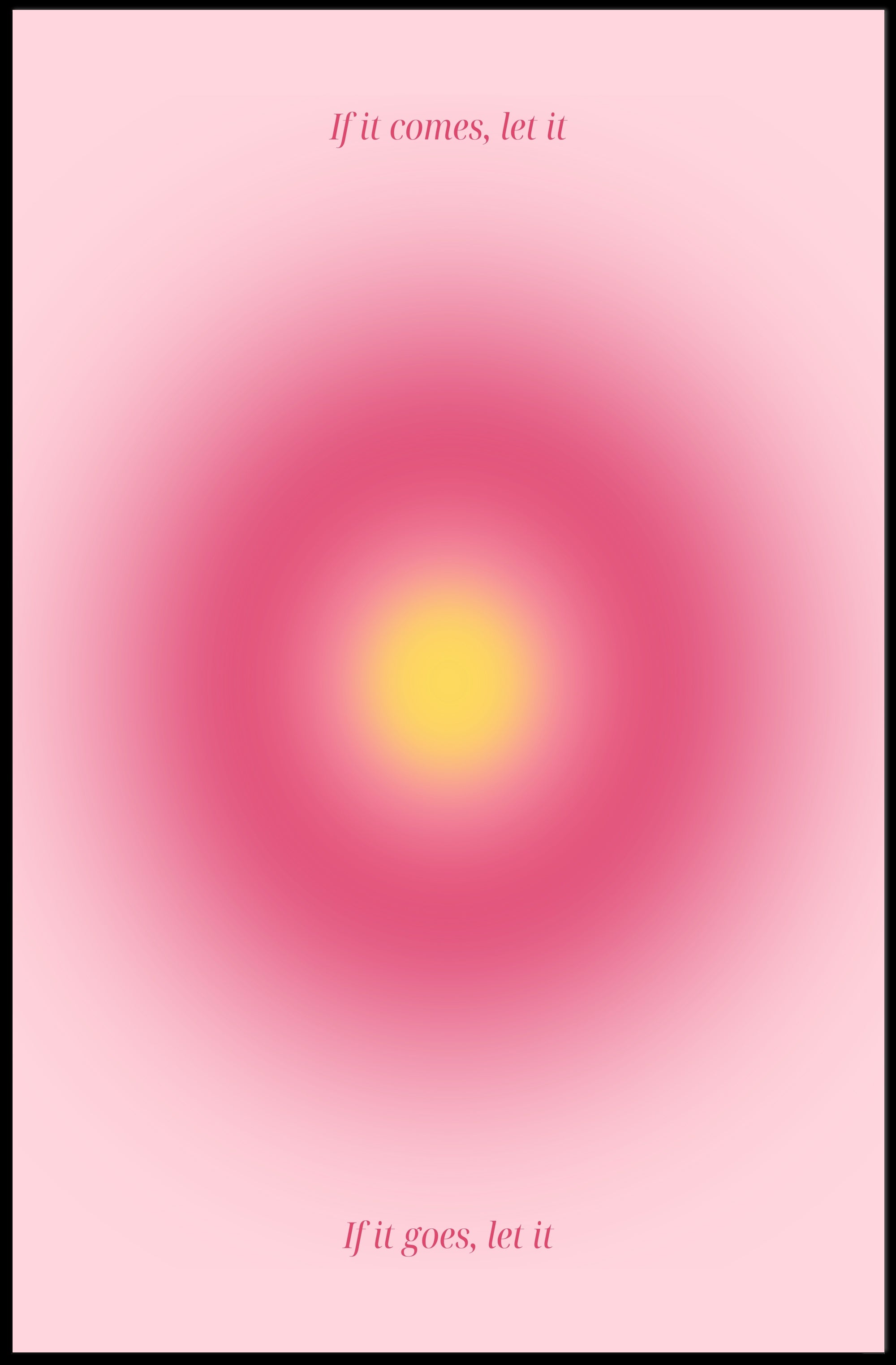 Minimalist Serenity Quote Poster Abstract or Artistic Poster PosterGoat
