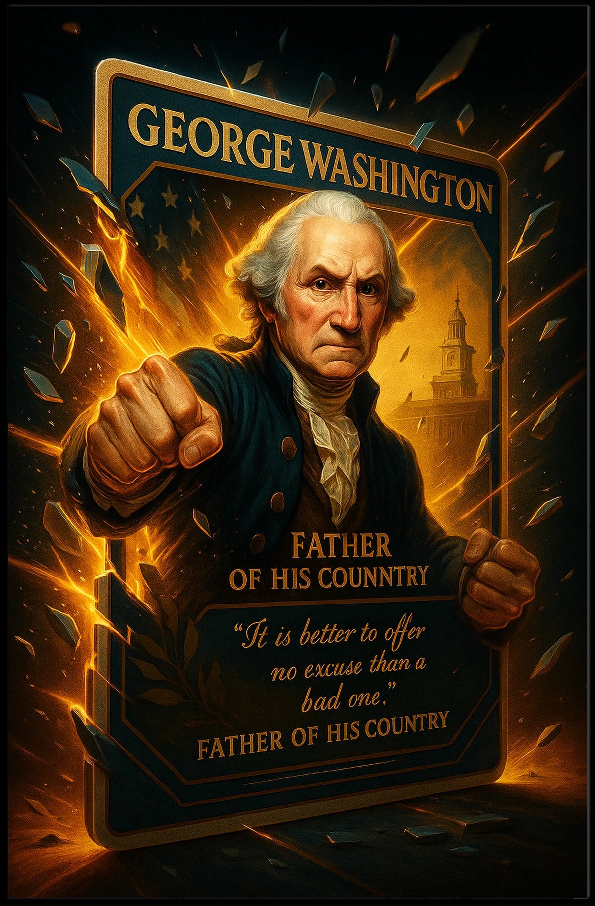 George Washington Father Of His Poster