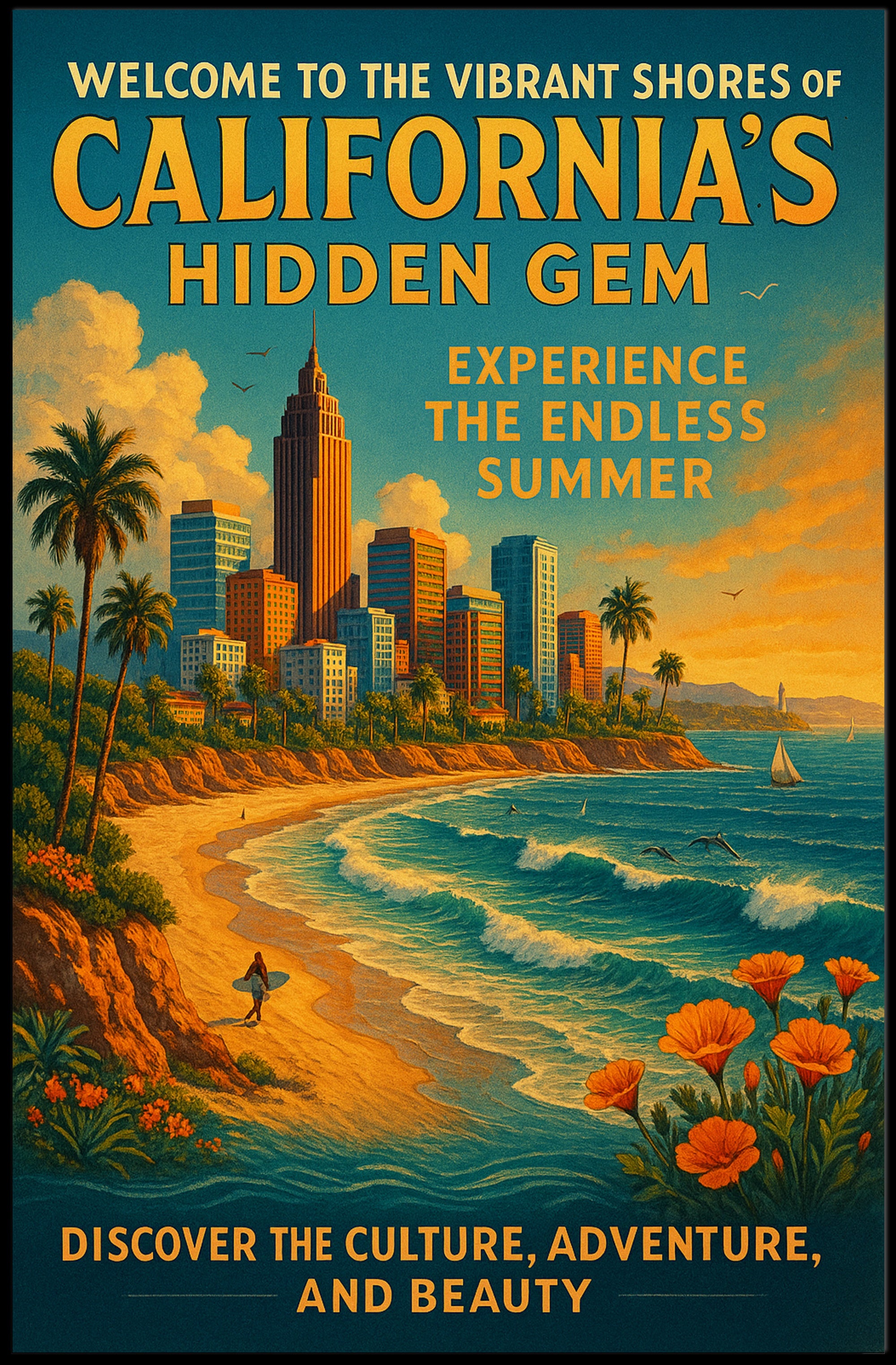 Californias Hidden Gem Poster PosterGoat