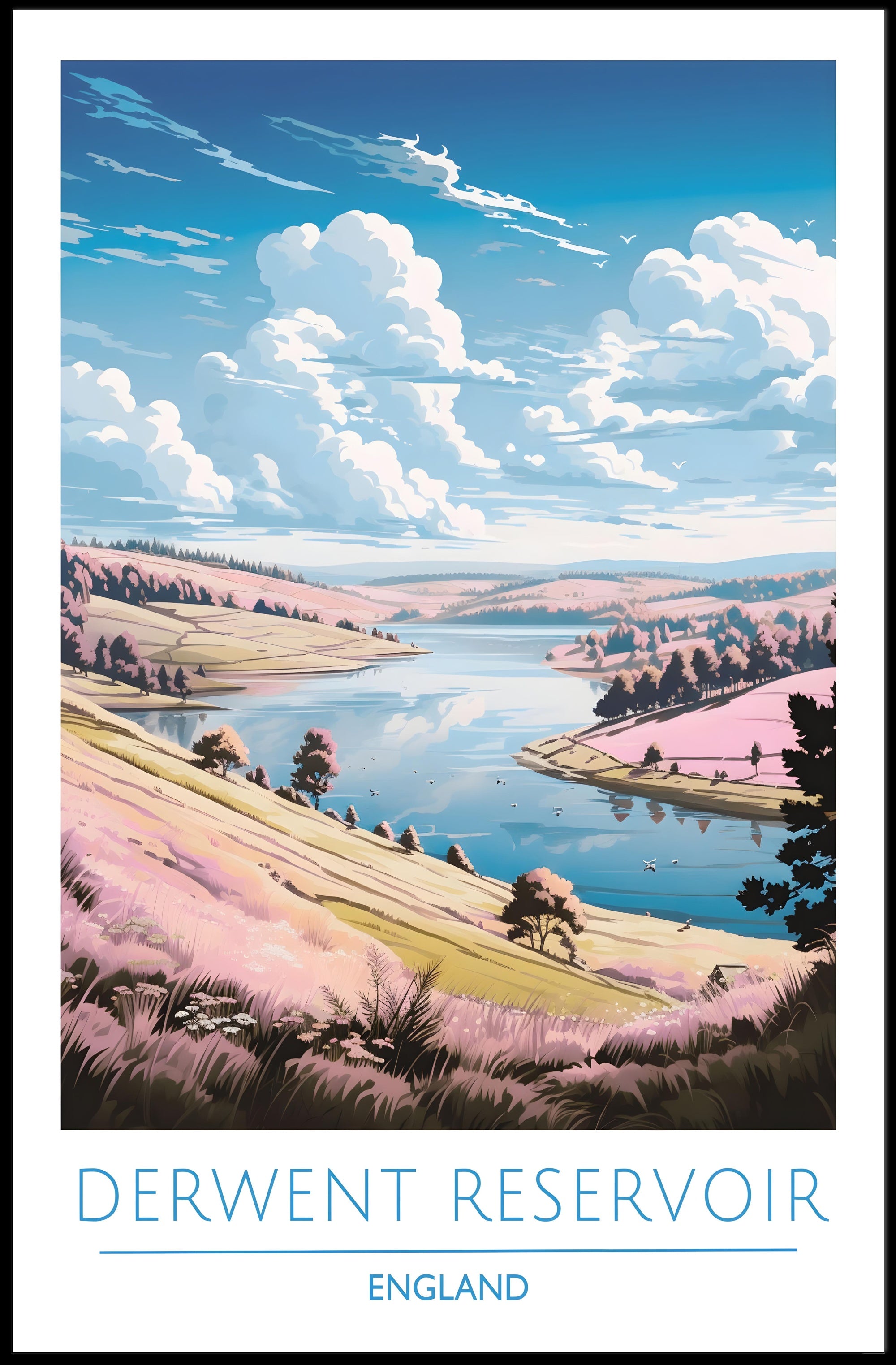 Derwent Reservoir Poster