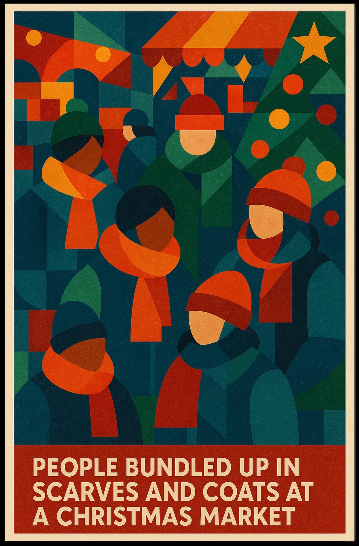 Christmas Market Warmth Poster