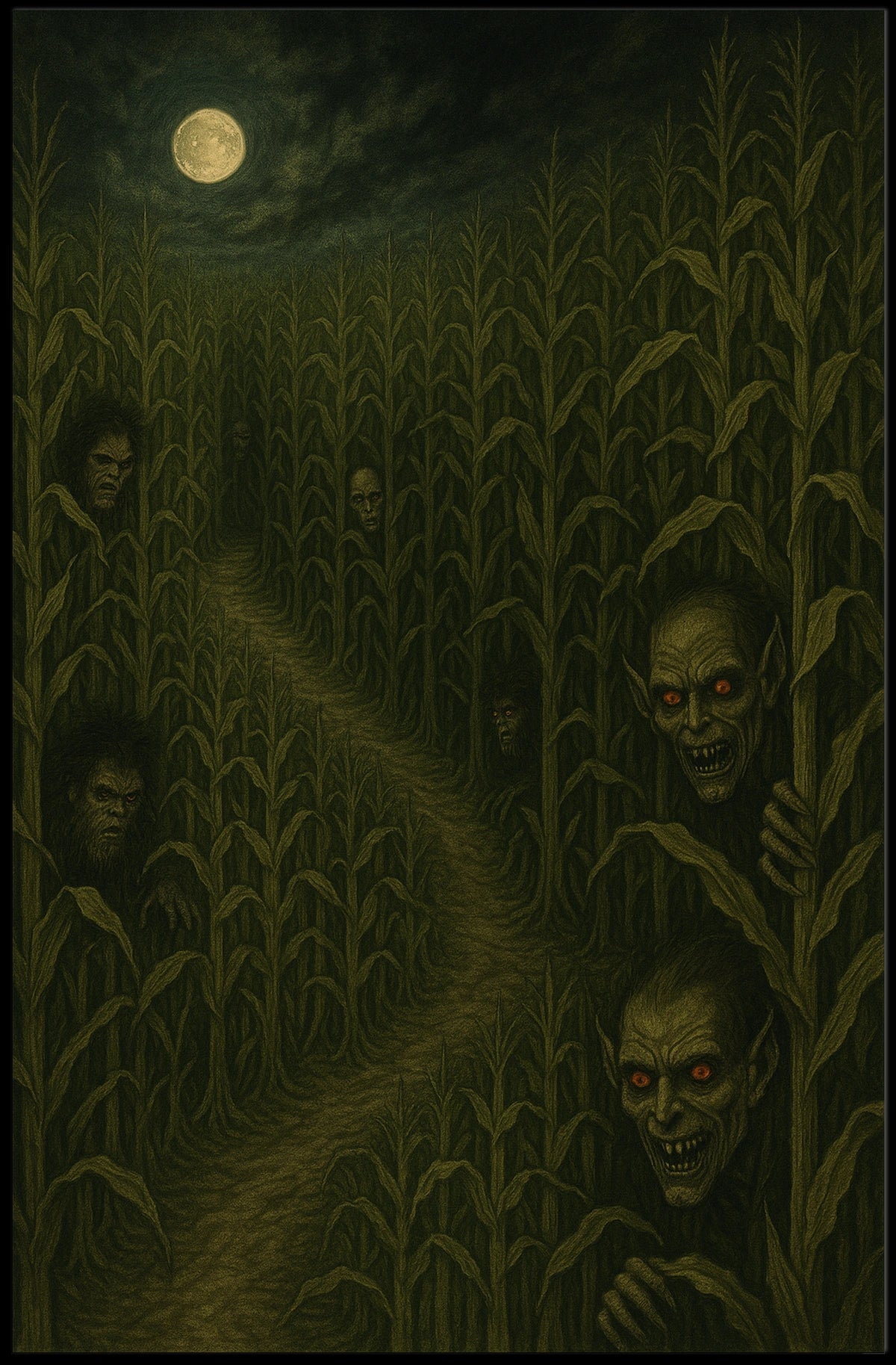 Creatures of the Cornfield Poster