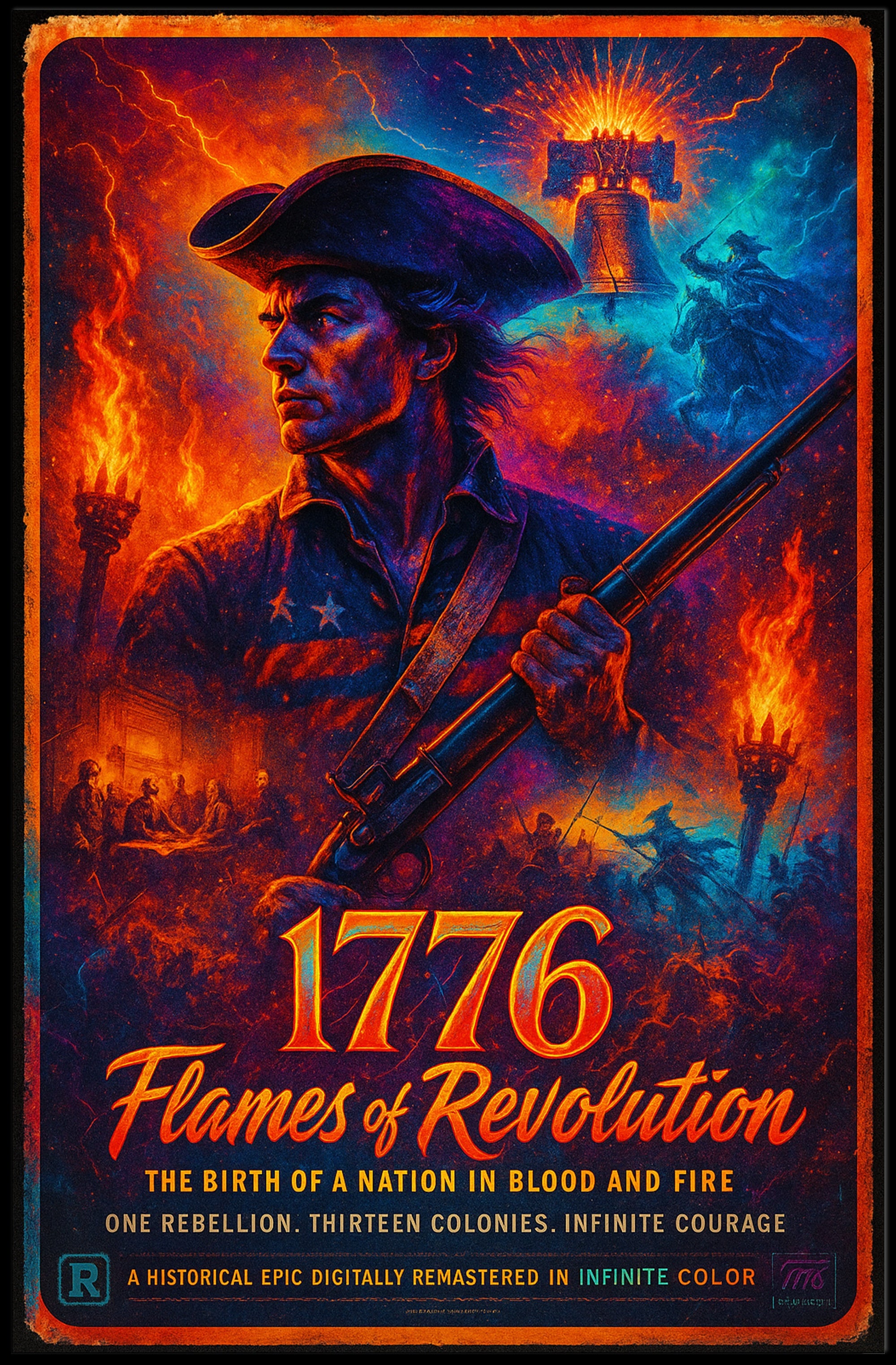 1776 Rebellion and Independence Historical or Presidential Poster