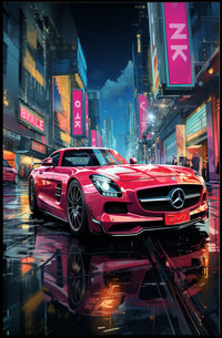 Urban Night Drive Poster PosterGoat