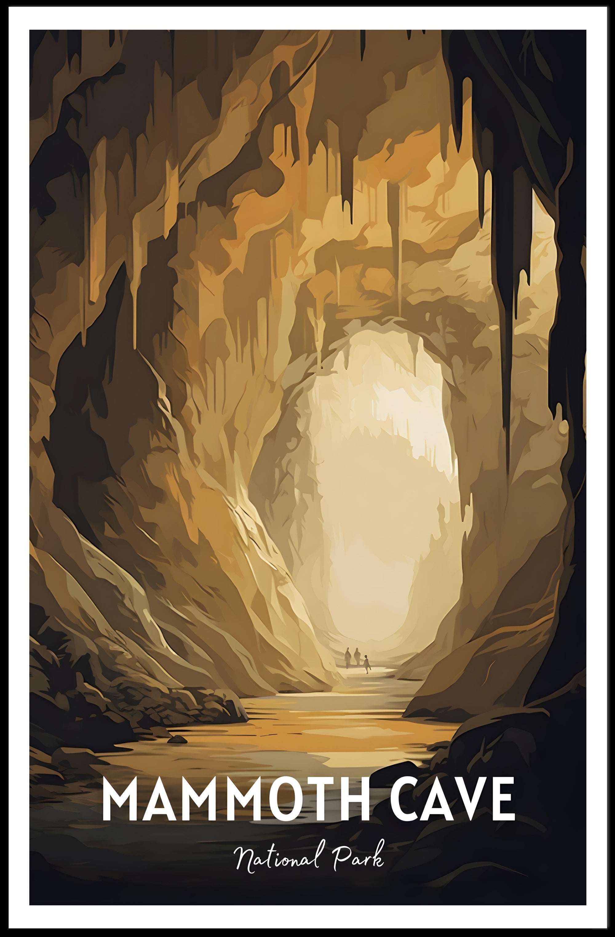 Mammoth Cave National Park Vintage Poster
