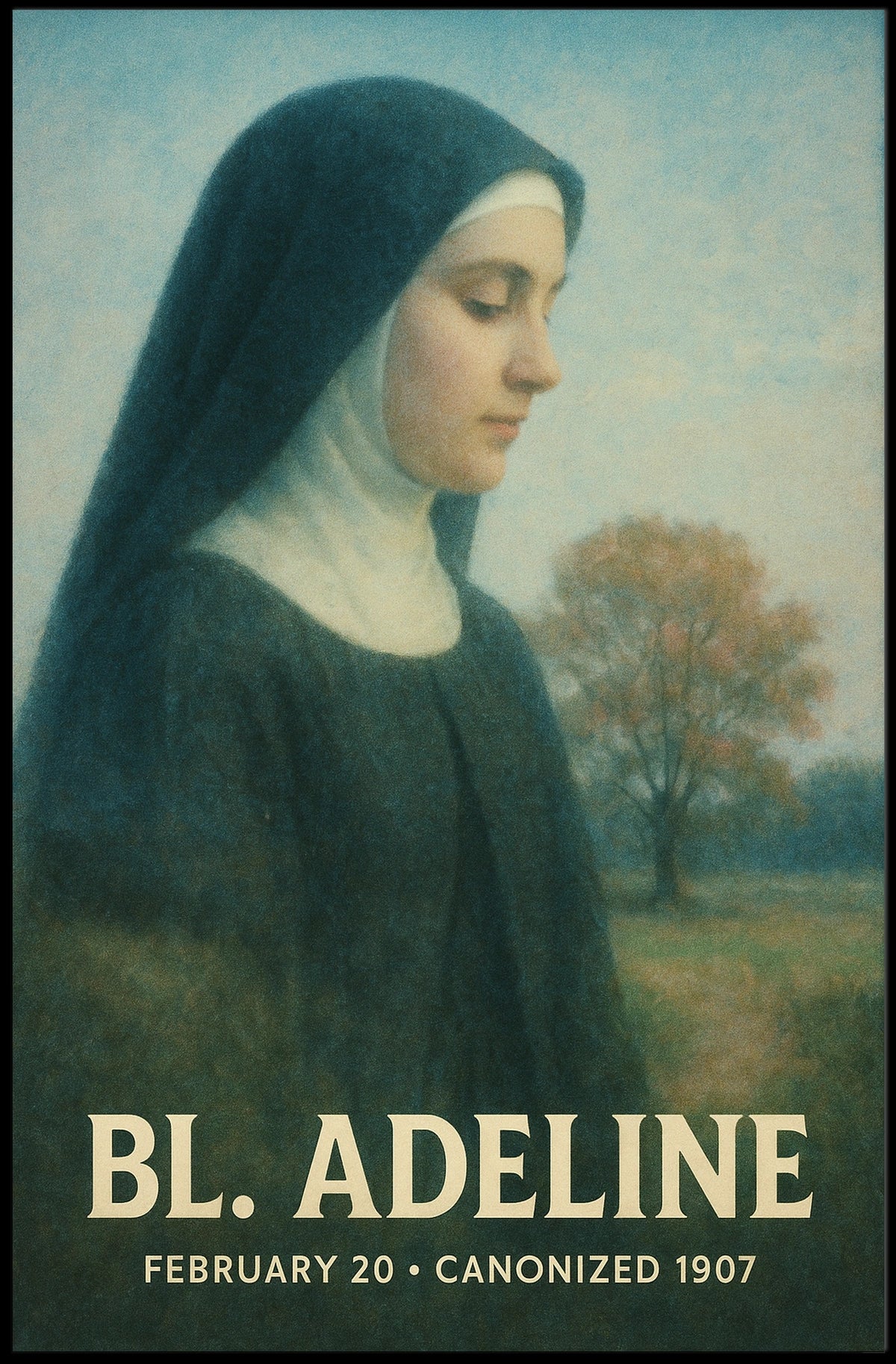 Bl. Adeline Canonized 1907 Poster
