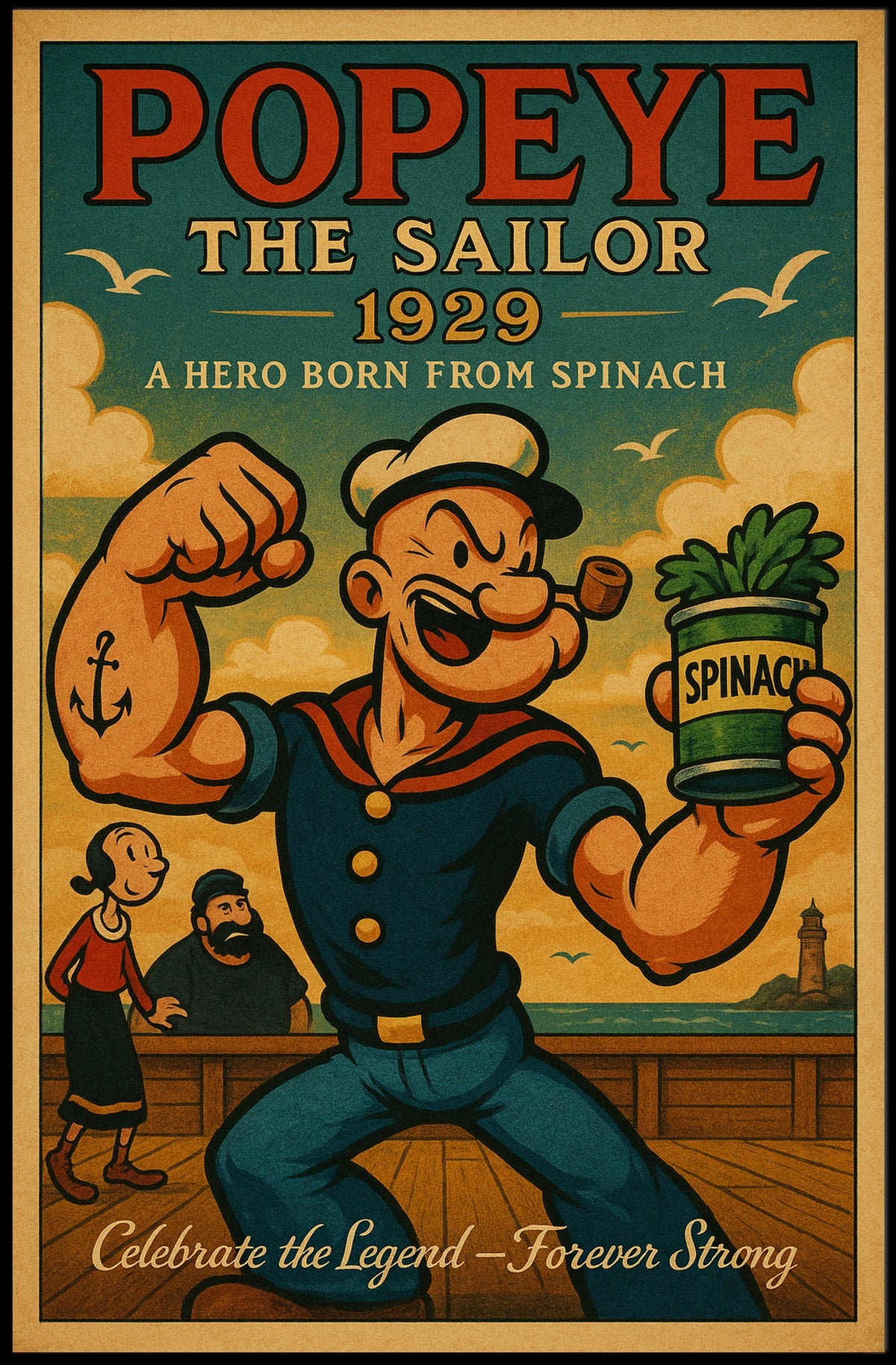 Popeye 1929 Art Poster POP-131