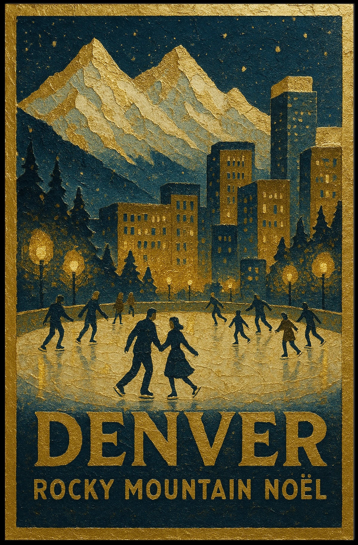 Denver Rocky Mountain NoΓ«l Poster