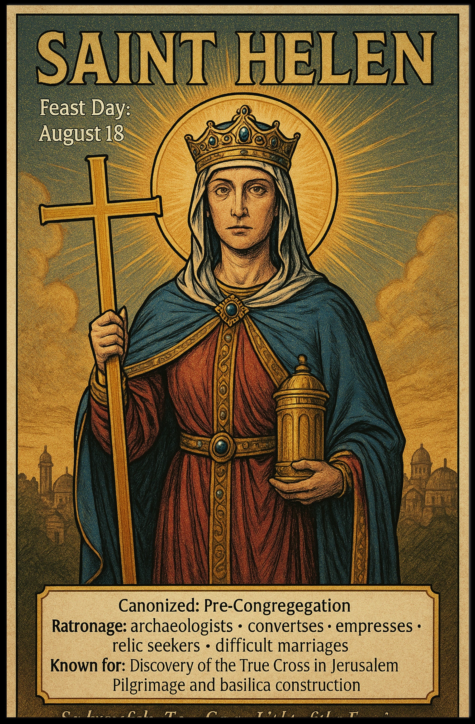 Saint Helen Poster PosterGoat