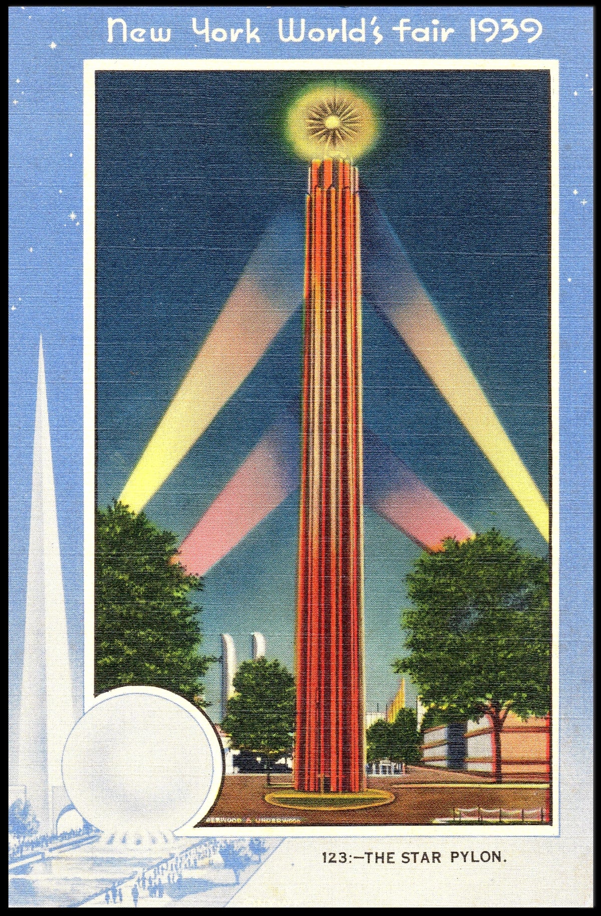 The Star Pylon 1939 Worlds Fair Poster Abstract Wall Art