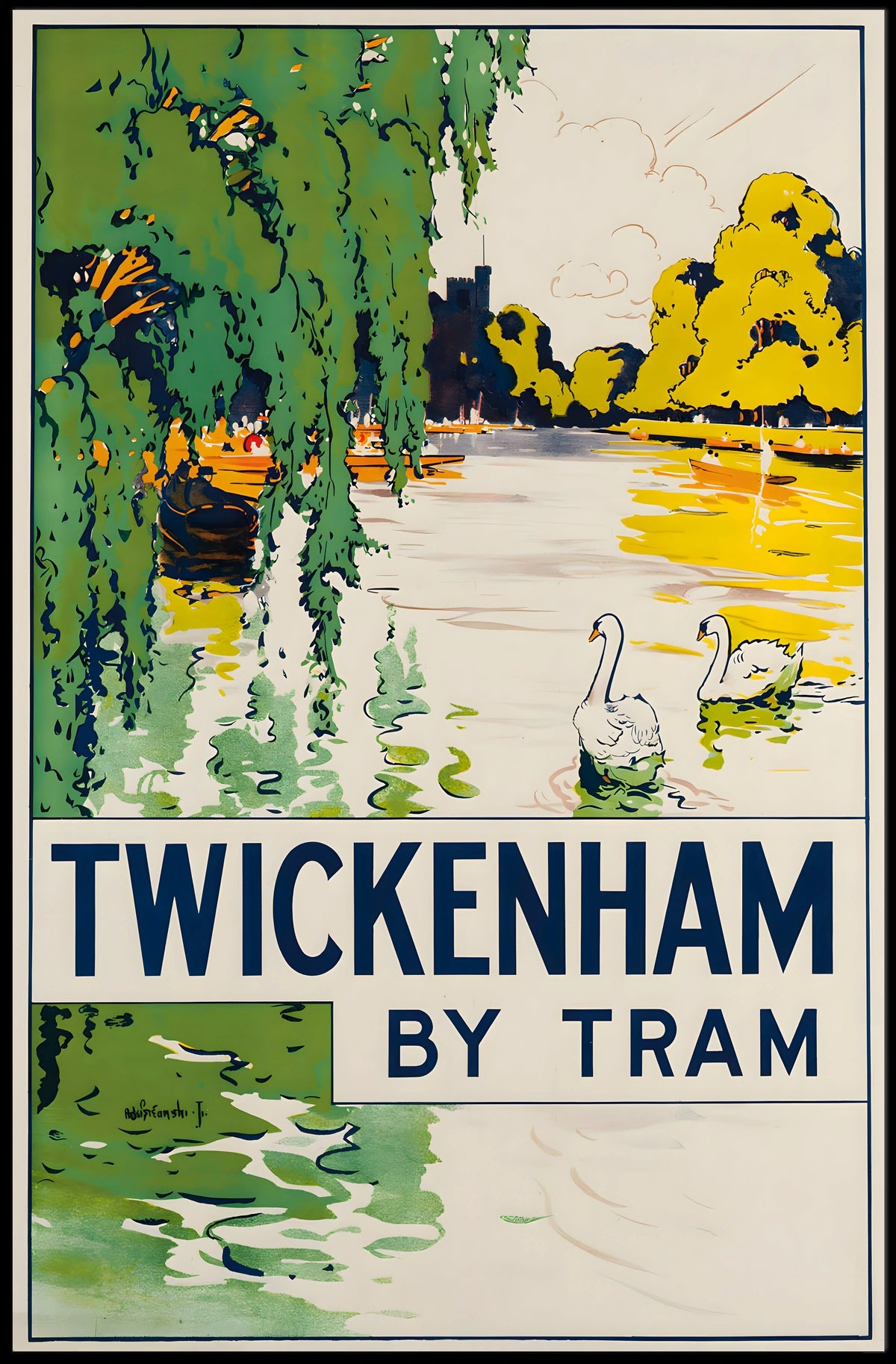 Twickenham By Tram Poster