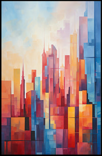 Abstract Cityscape Abstract Poster
