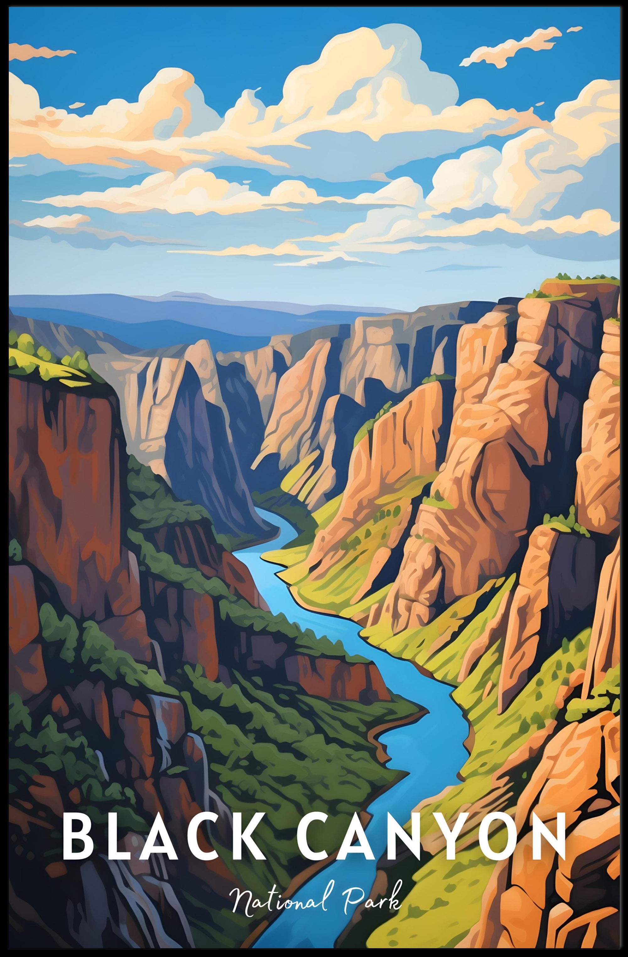 Majestic Black Canyon National Park Poster